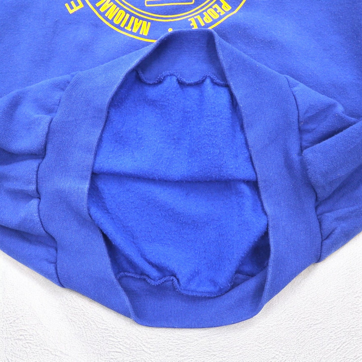 JERZEES プリントスウェット XL ブルー コットン 裏起毛 NAACP メキシコ製