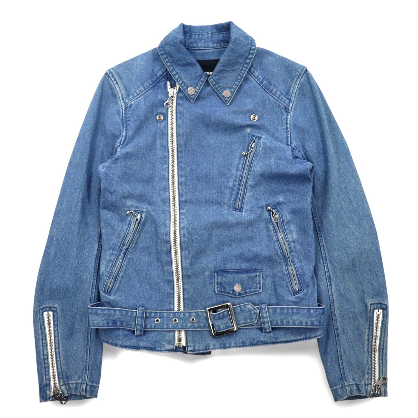 PHENOMENON デニム ダブル ライダースジャケット M インディゴ ブルー コットン JKT-235 日本製