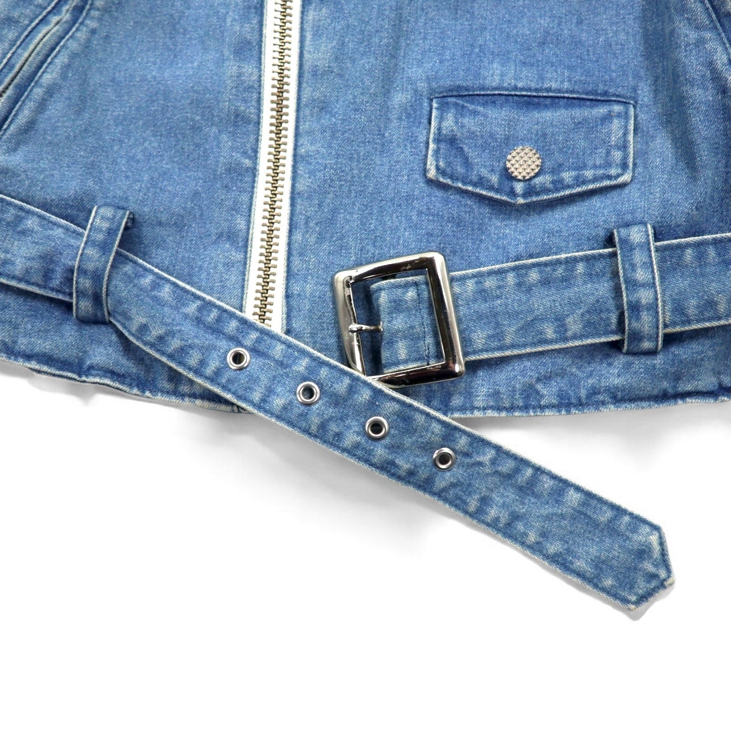 PHENOMENON デニム ダブル ライダースジャケット M インディゴ ブルー コットン JKT-235 日本製