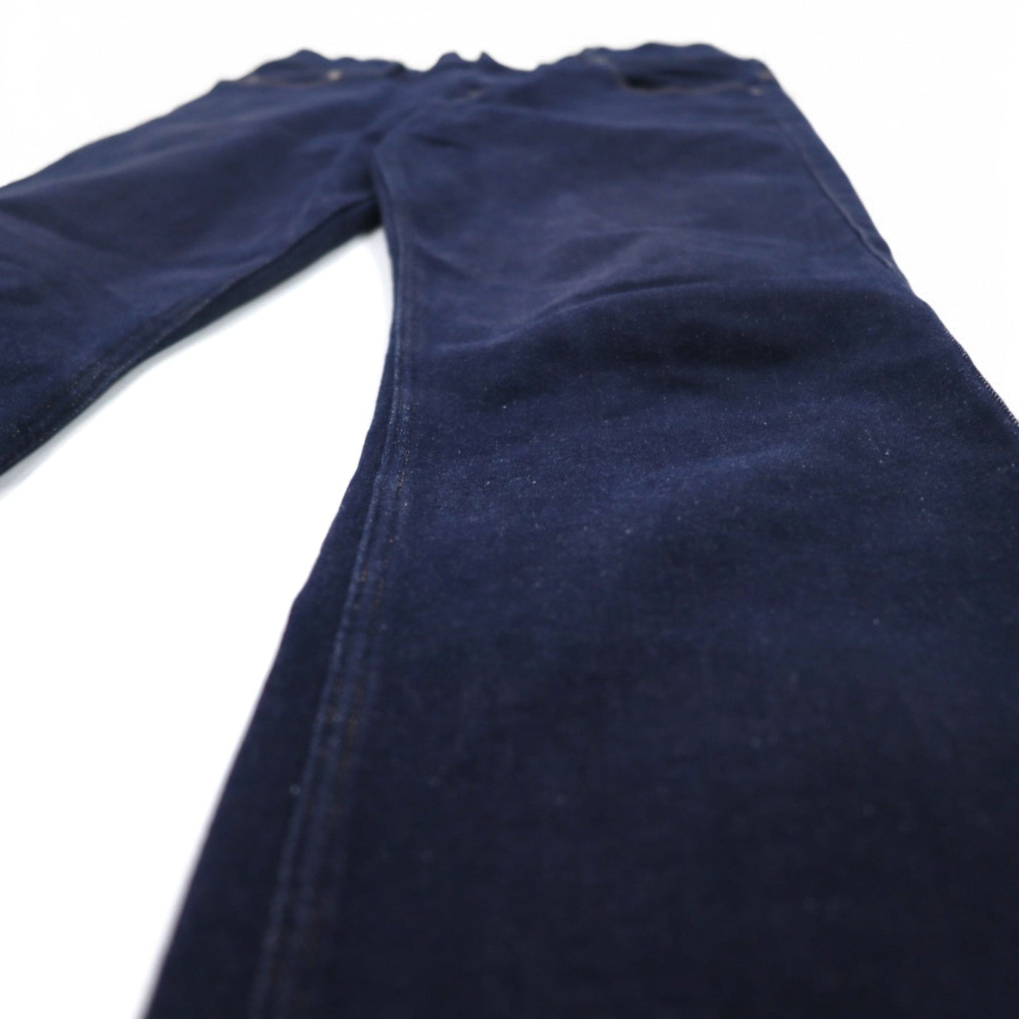 FRED PERRY スキニー デニムパンツ M インディゴ ブルー ストレッチ レザーパッチ F4456 日本製