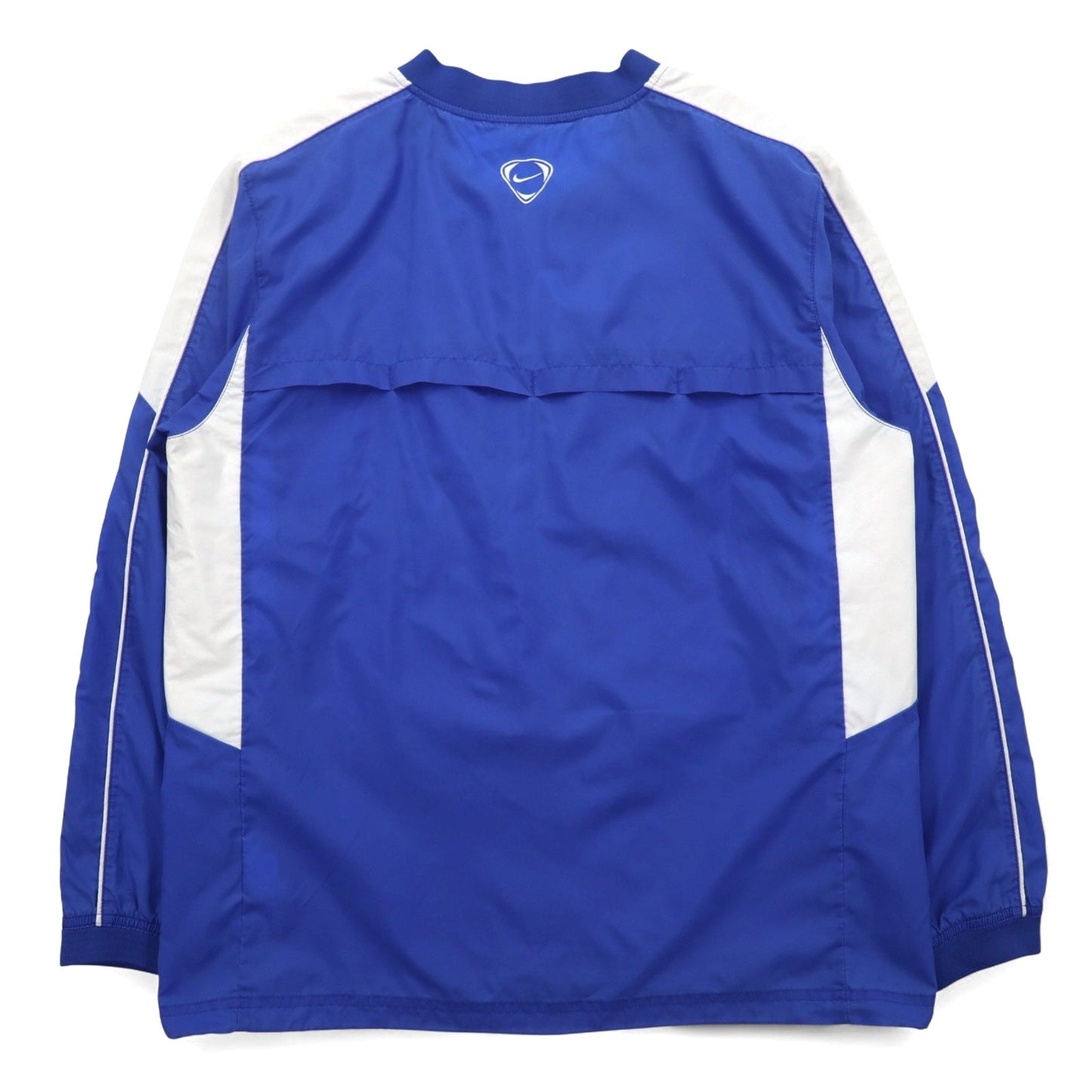 NIKE ピステ プルオーバー ナイロンジャケット L ブルー スウォッシュロゴ