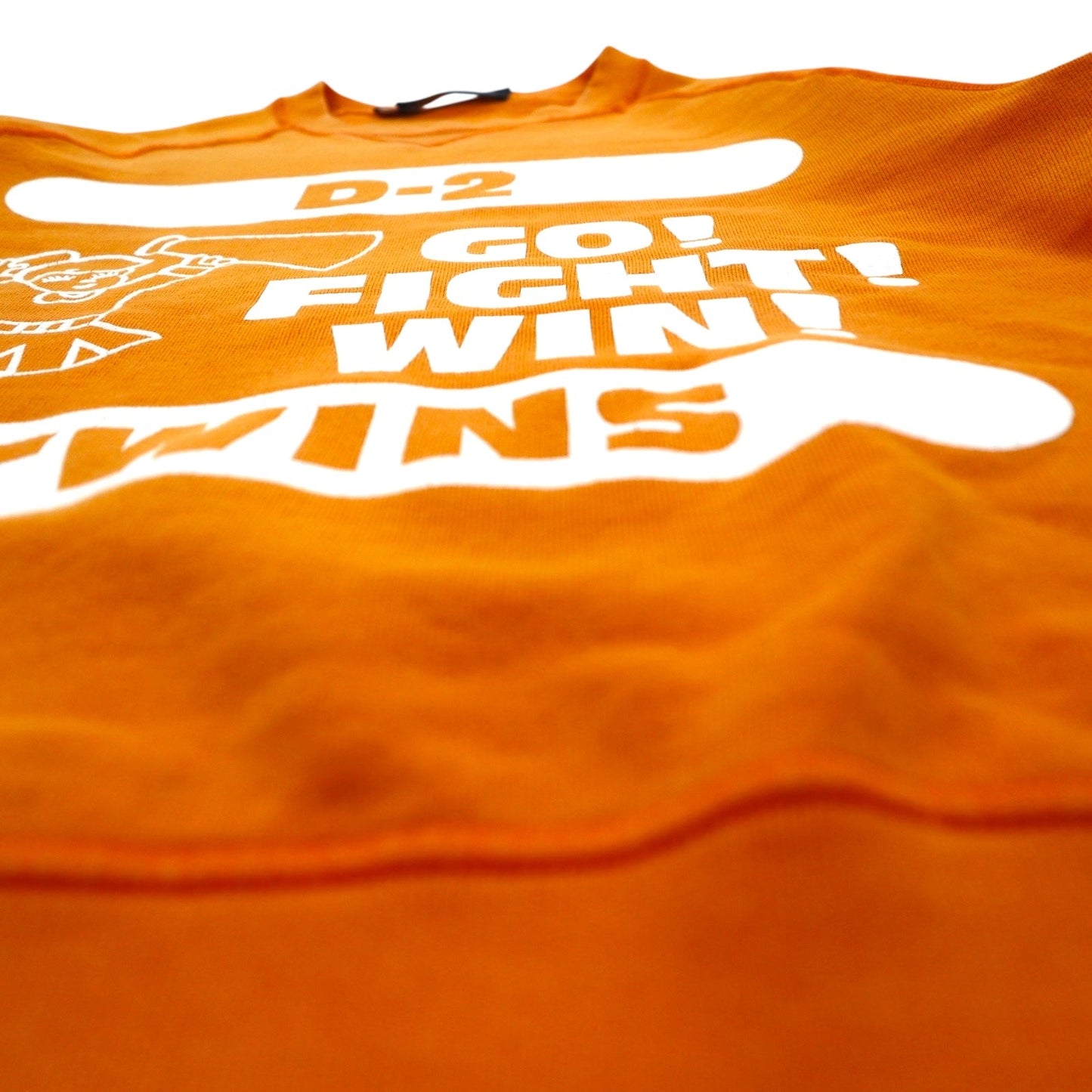 Dsquared2 ダメージ加工 プリント スウェット M オレンジ イタリア製