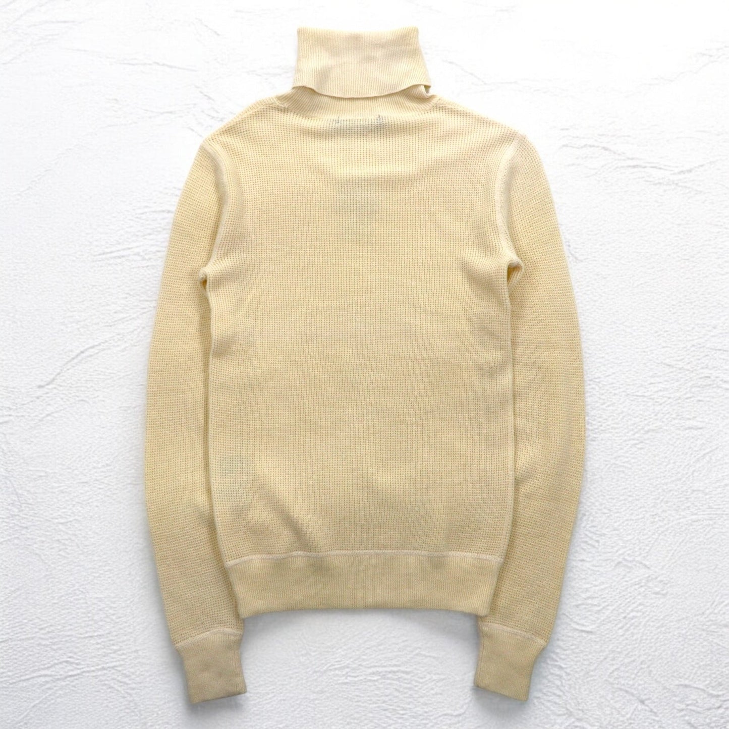 RALPH LAUREN タートルネック サーマルニット セーター M ホワイト ユニオンジャック 刺繍