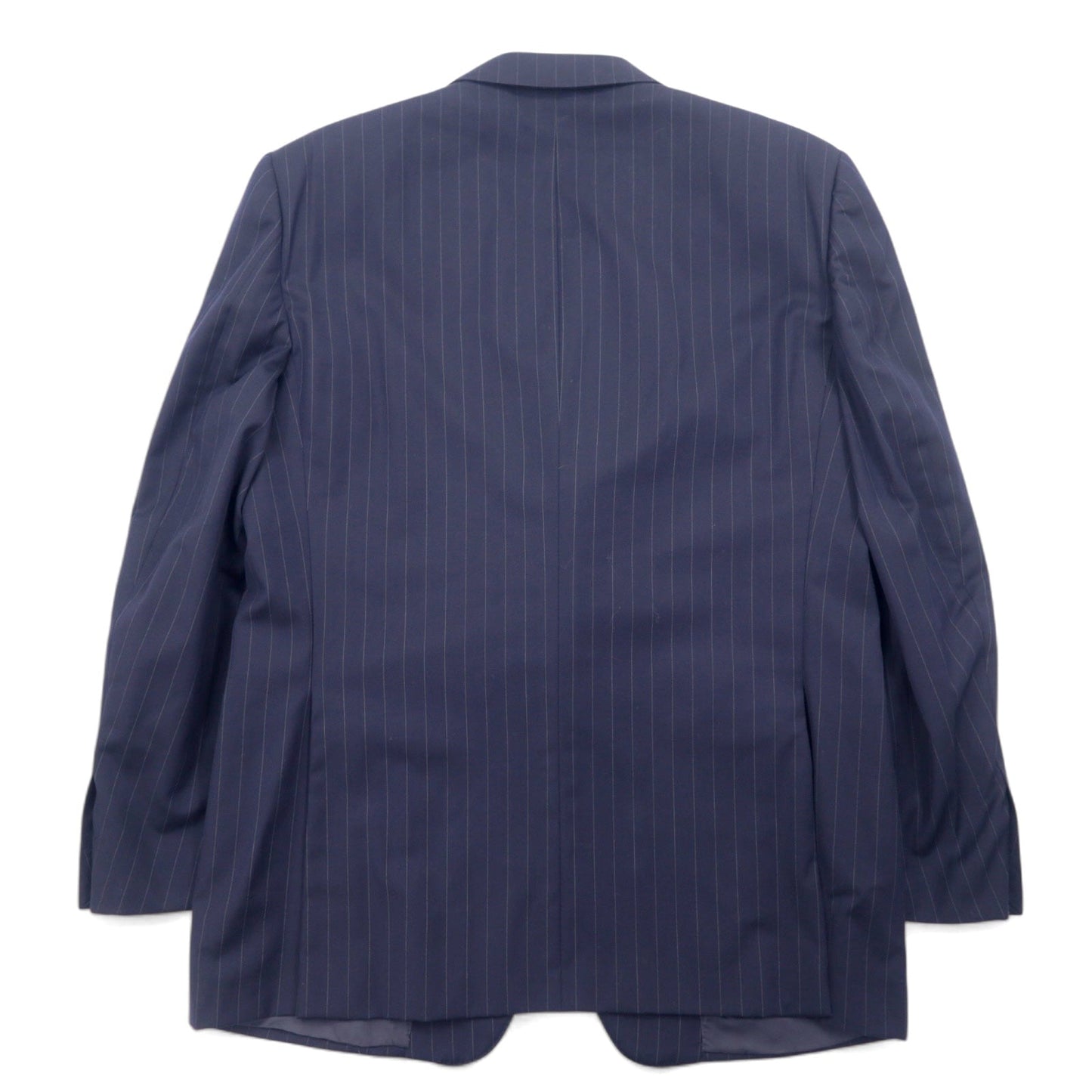 Ermenegildo Zegna イタリア製 テーラードジャケット XL ネイビー ウール ストライプ