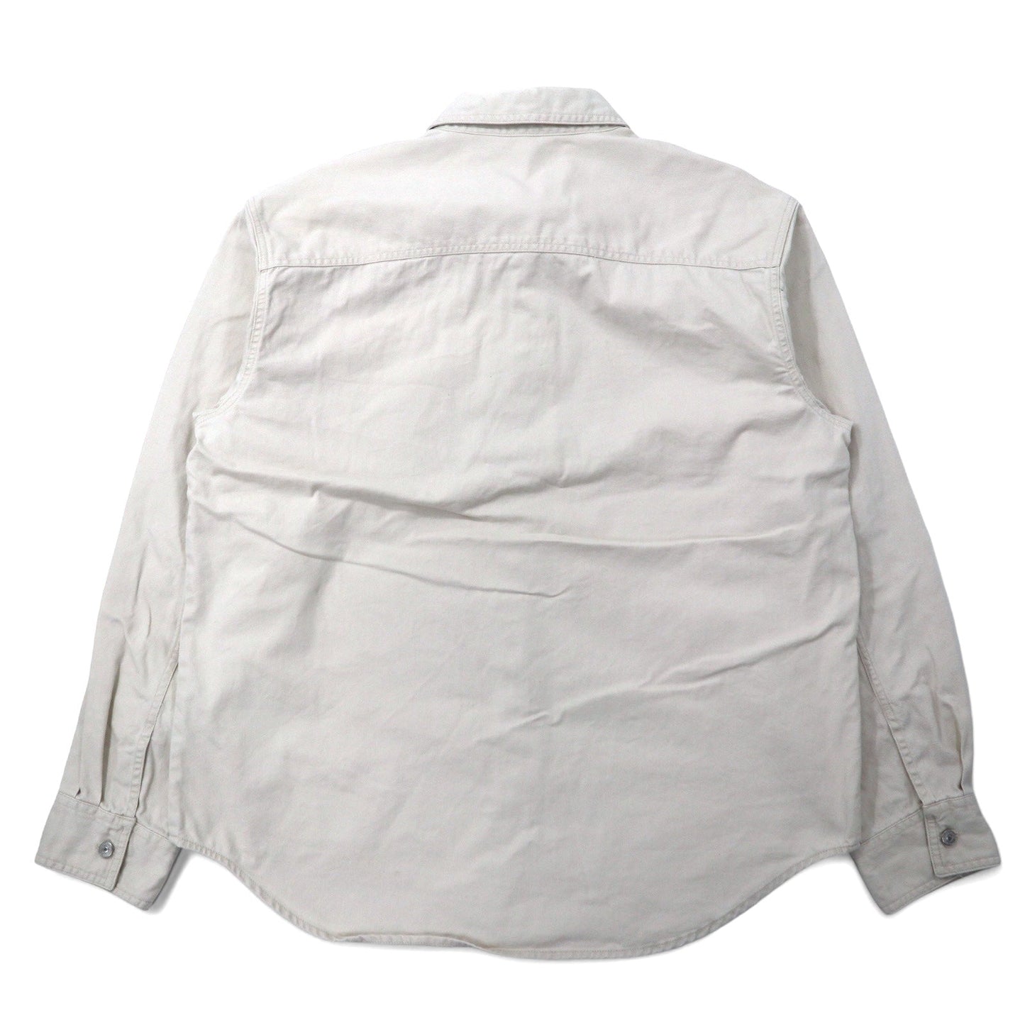 LEVI'S JEANS 90年代 ワークシャツ L ベージュ コットン メタルボタン