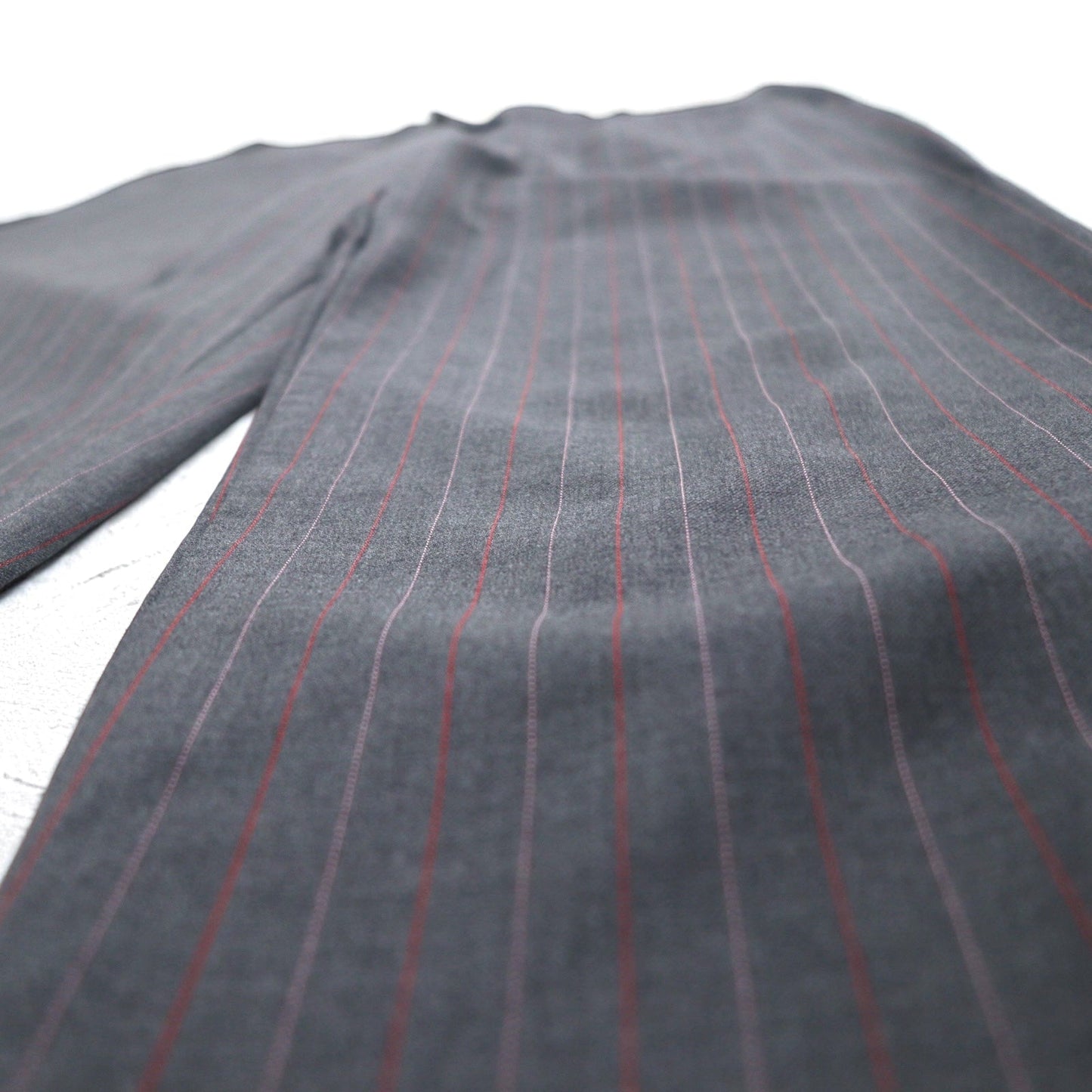 Ermenegildo Zegna イタリア製 3Bスーツ セットアップ L グレー ストライプ ウール