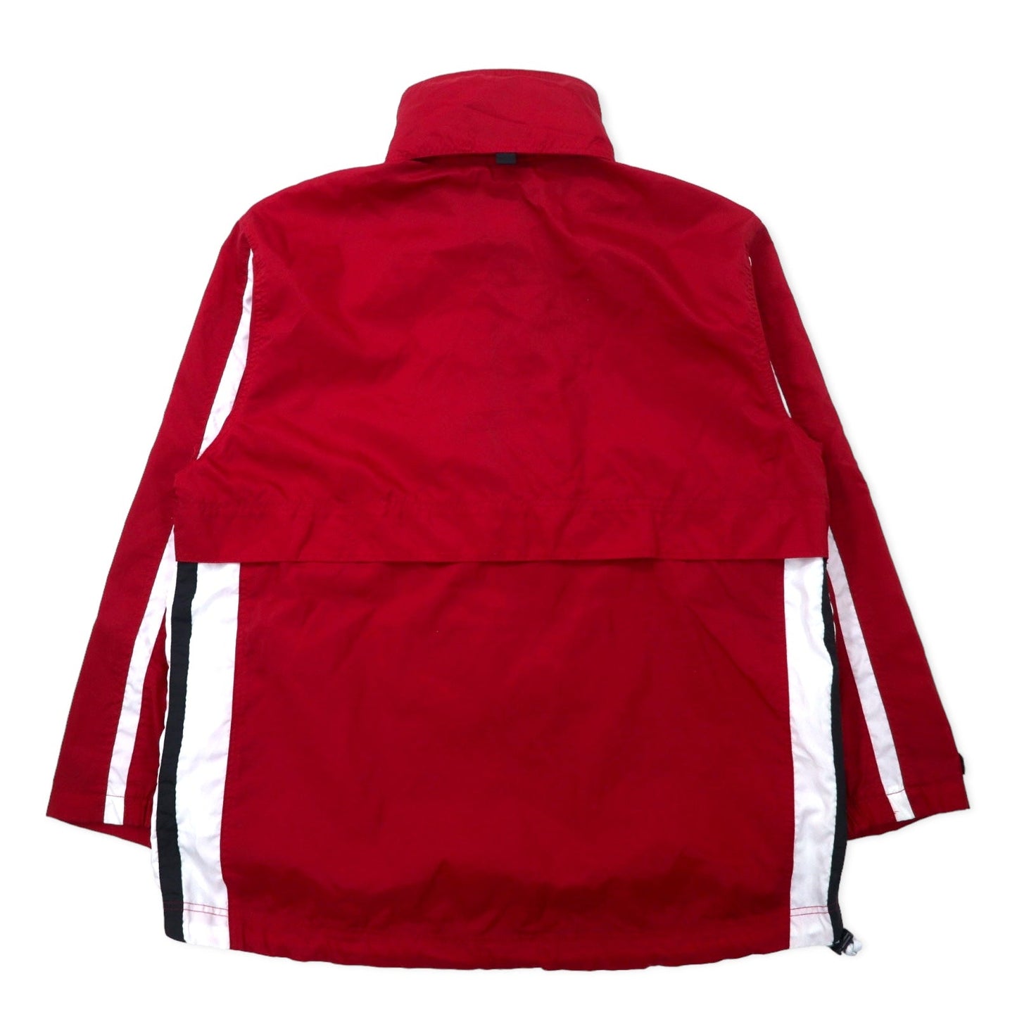 NIKE 90年代 アノラックパーカー L レッド ナイロン フード収納式 黒タグ ビッグサイズ