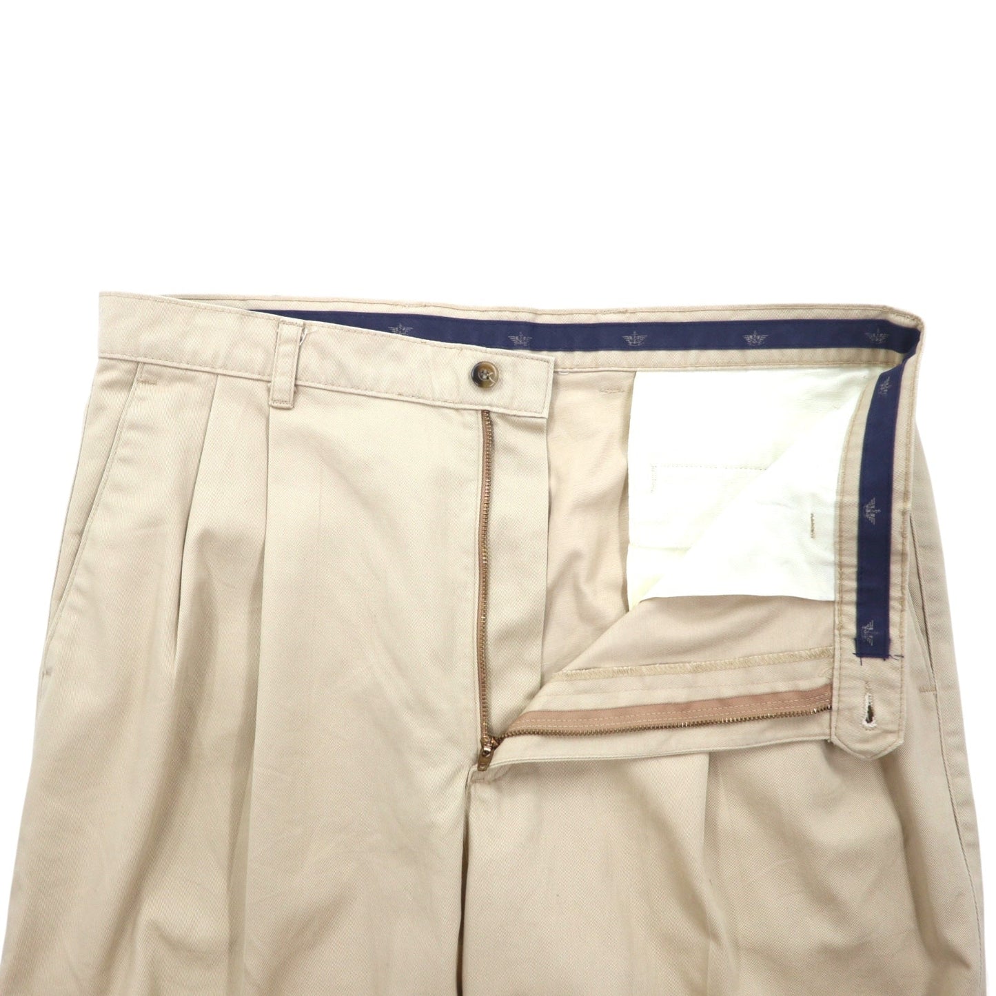 DOCKERS ( Levi's ) 90年代 CLASSIC FIT タック ワイド チノパンツ 36 ベージュ コットン ドミニカ製