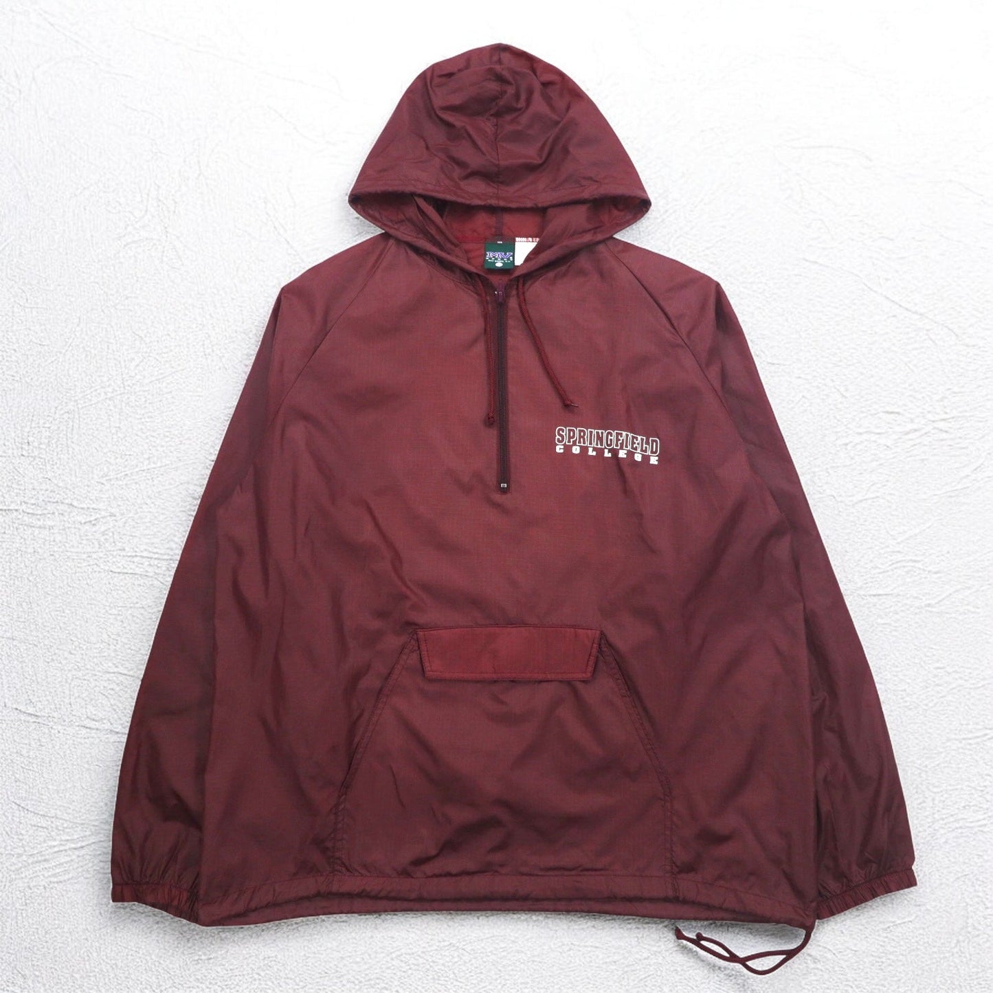 MV SPORT 90年代 ハーフジップ アノラックパーカー L ナイロン リップストップ フロント ポケット ジャマイカ製