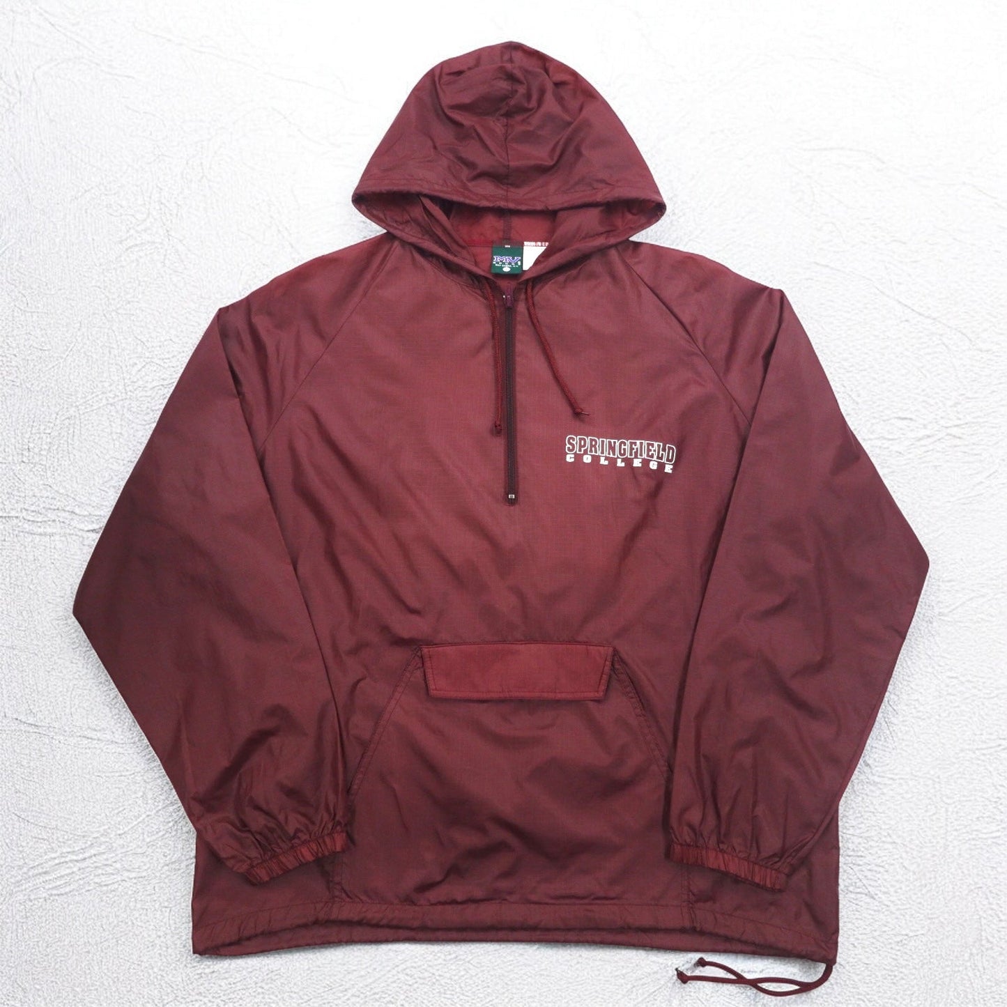 MV SPORT 90年代 ハーフジップ アノラックパーカー L ナイロン リップストップ フロント ポケット ジャマイカ製