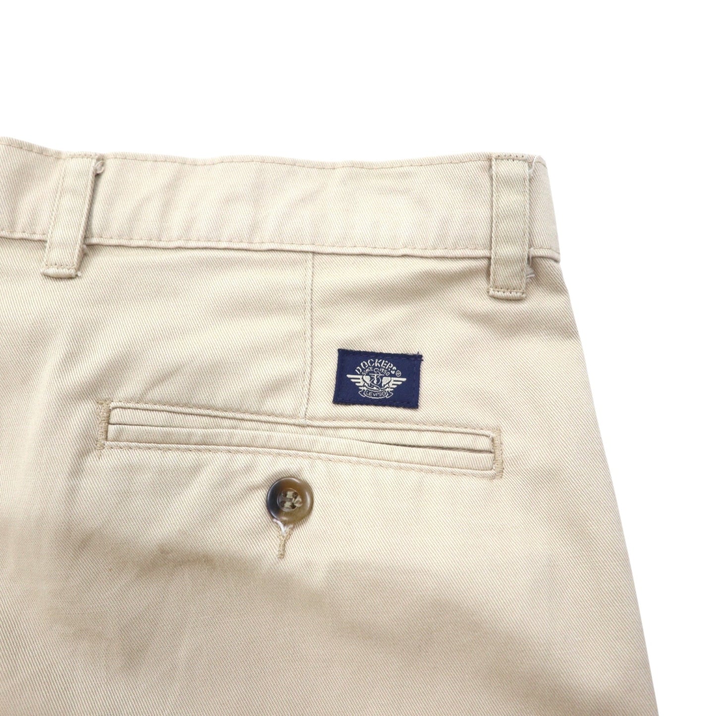 DOCKERS ( Levi's ) 90年代 CLASSIC FIT タック ワイド チノパンツ 36 ベージュ コットン ドミニカ製