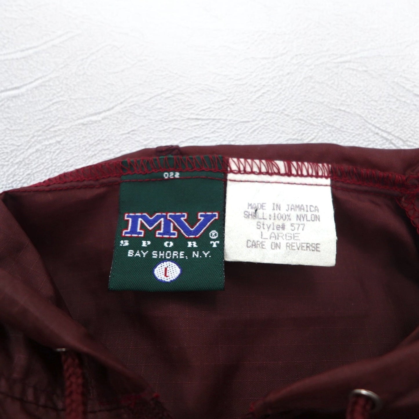 MV SPORT 90年代 ハーフジップ アノラックパーカー L ナイロン リップストップ フロント ポケット ジャマイカ製
