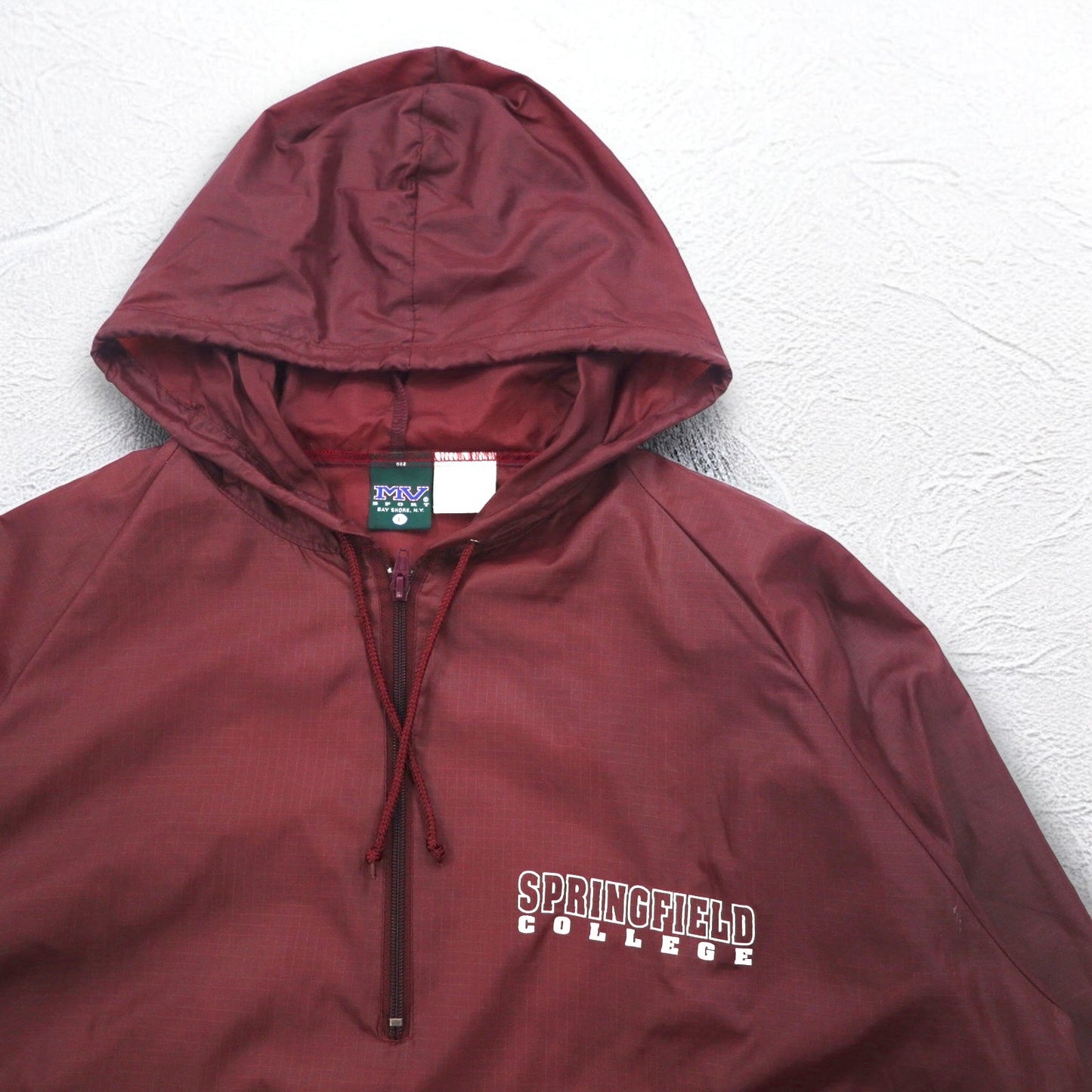 MV SPORT 90年代 ハーフジップ アノラックパーカー L ナイロン リップストップ フロント ポケット ジャマイカ製