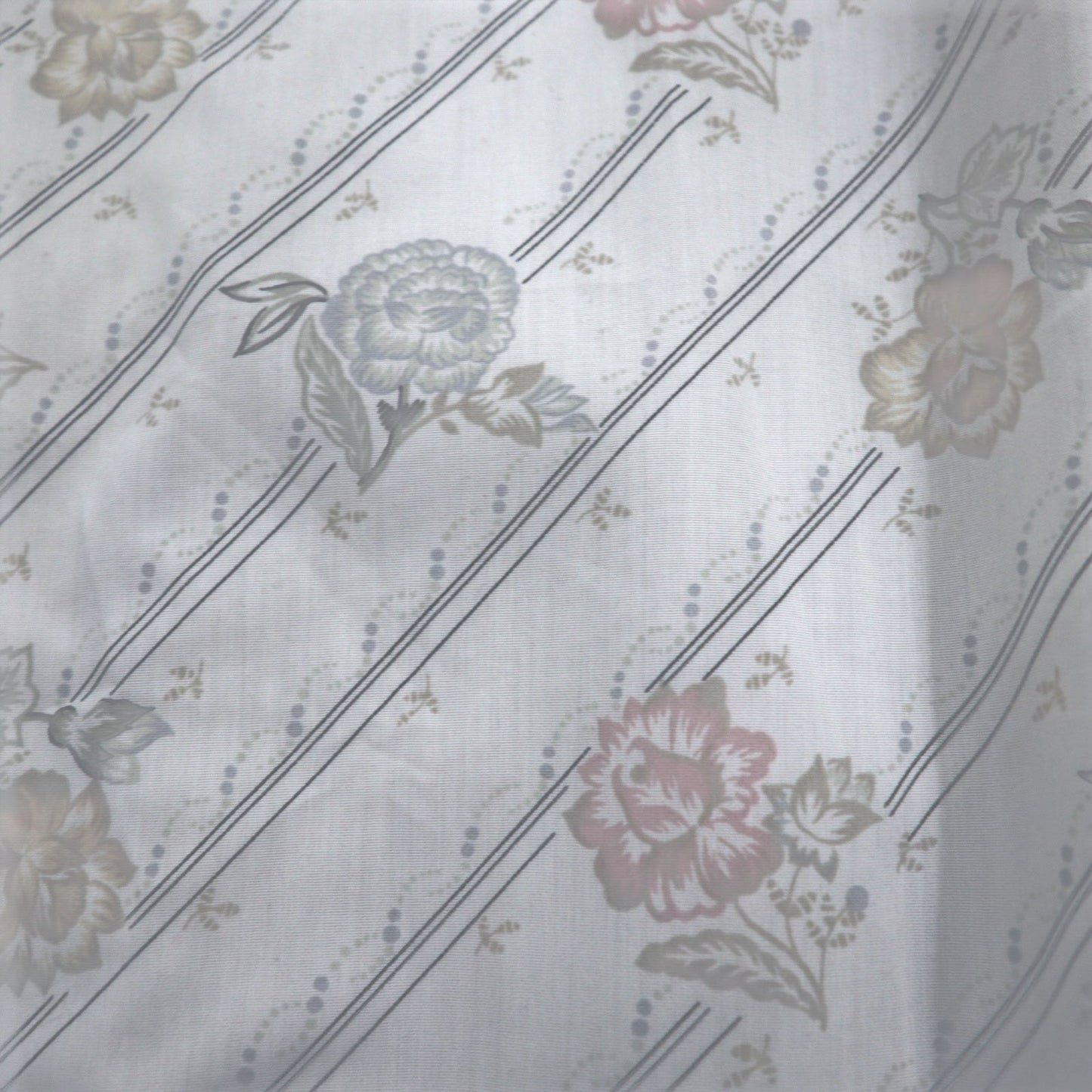 LONDON FOG 90年代 USA製トレンチコート XL ベージュ ポリエステル コットン 裏地花柄