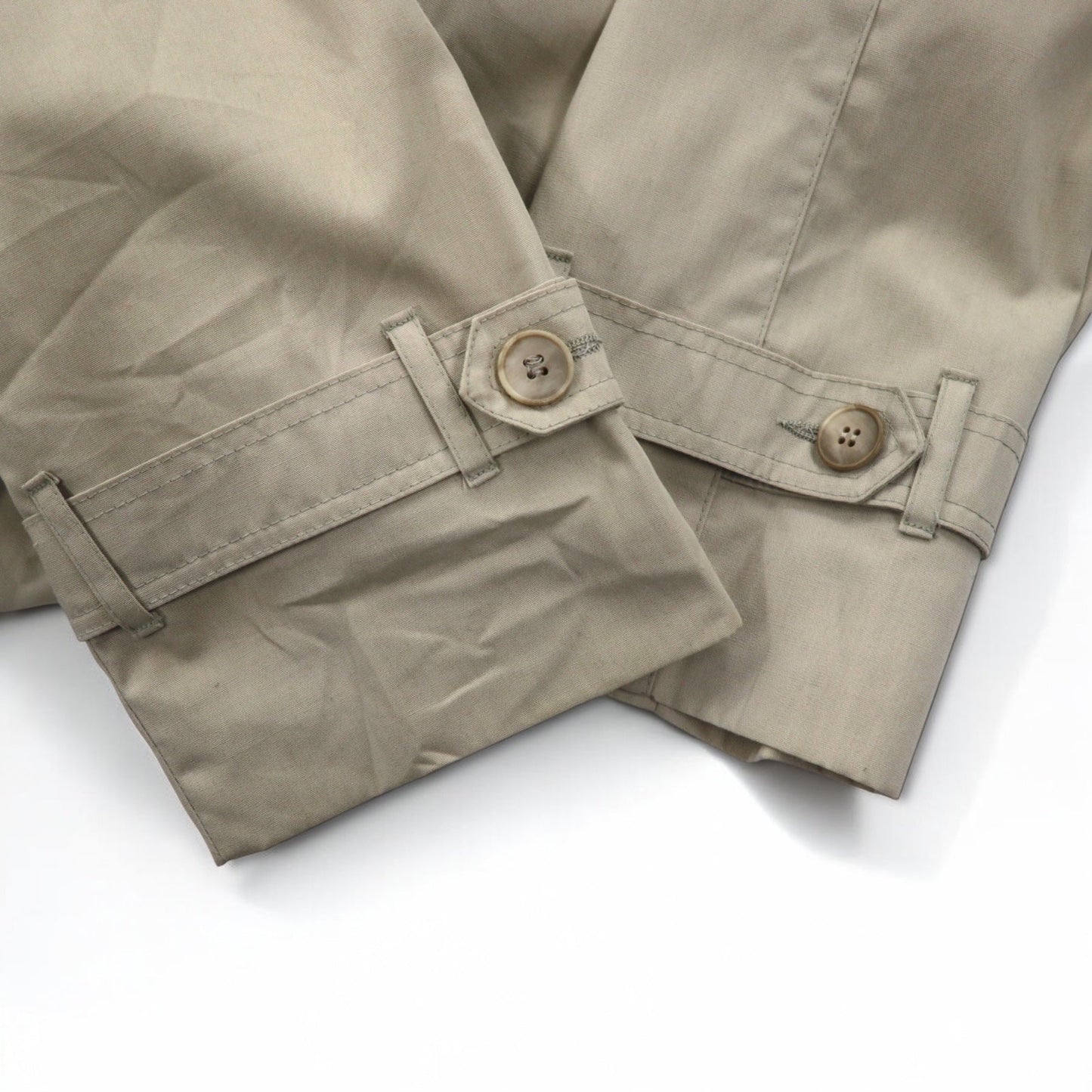 LONDON FOG 90年代 USA製トレンチコート XL ベージュ ポリエステル コットン 裏地花柄