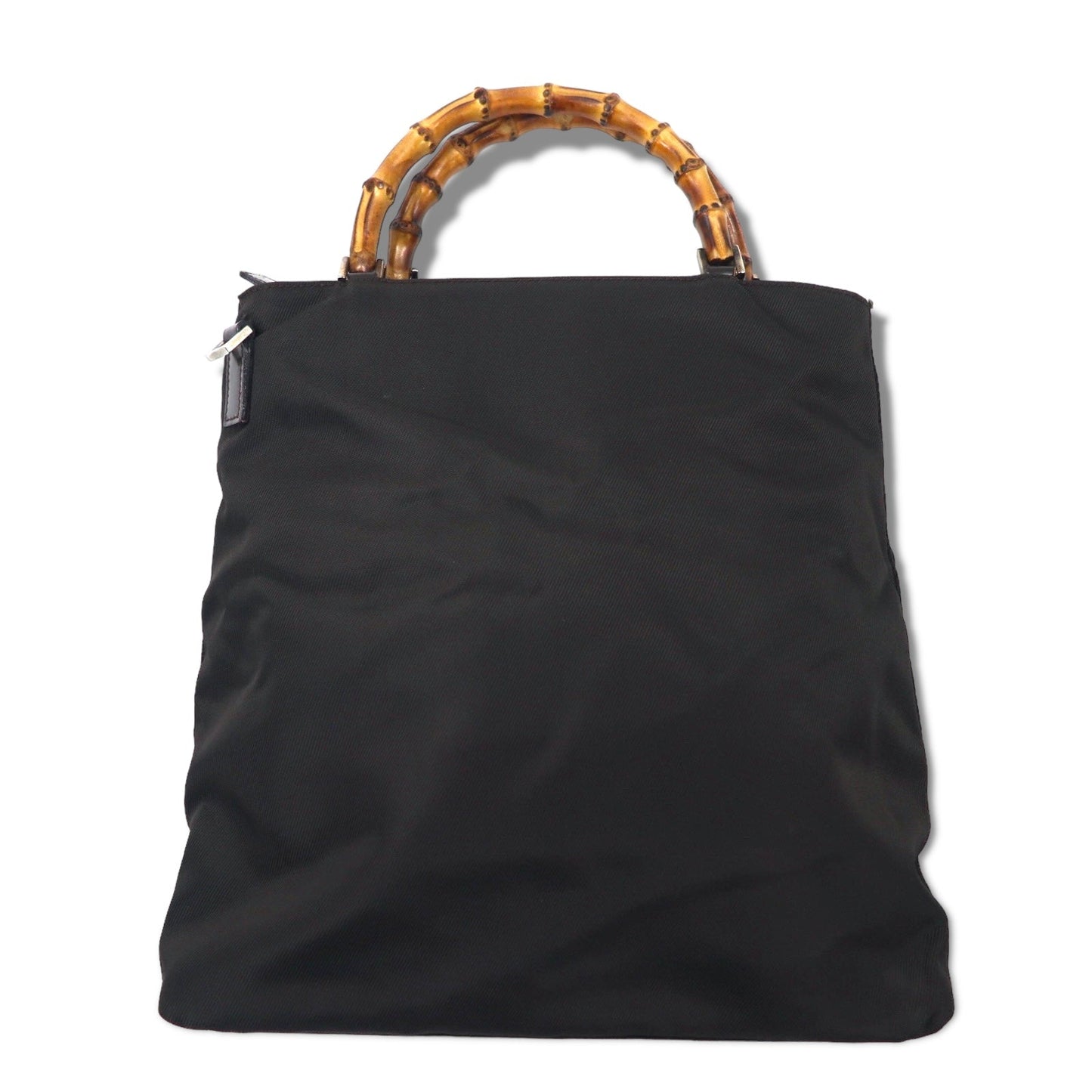 GUCCI バンブー ハンドバッグ ワンショルダーバッグ ブラウン ナイロン 000 2122 0506 イタリア製