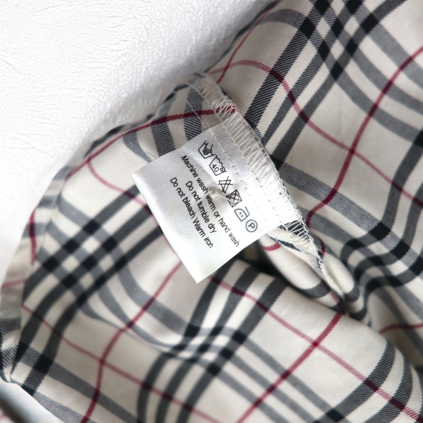BURBERRY ノバチェックシャツ M ベージュ コットン ワンポイントロゴ刺繍
