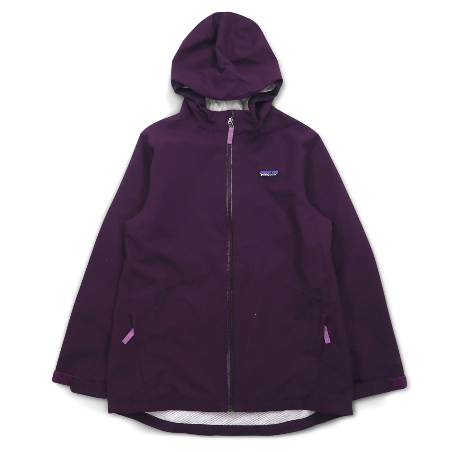 patagonia マウンテンパーカー レインジャケット L パープル  H2No 防水 ポリエステル