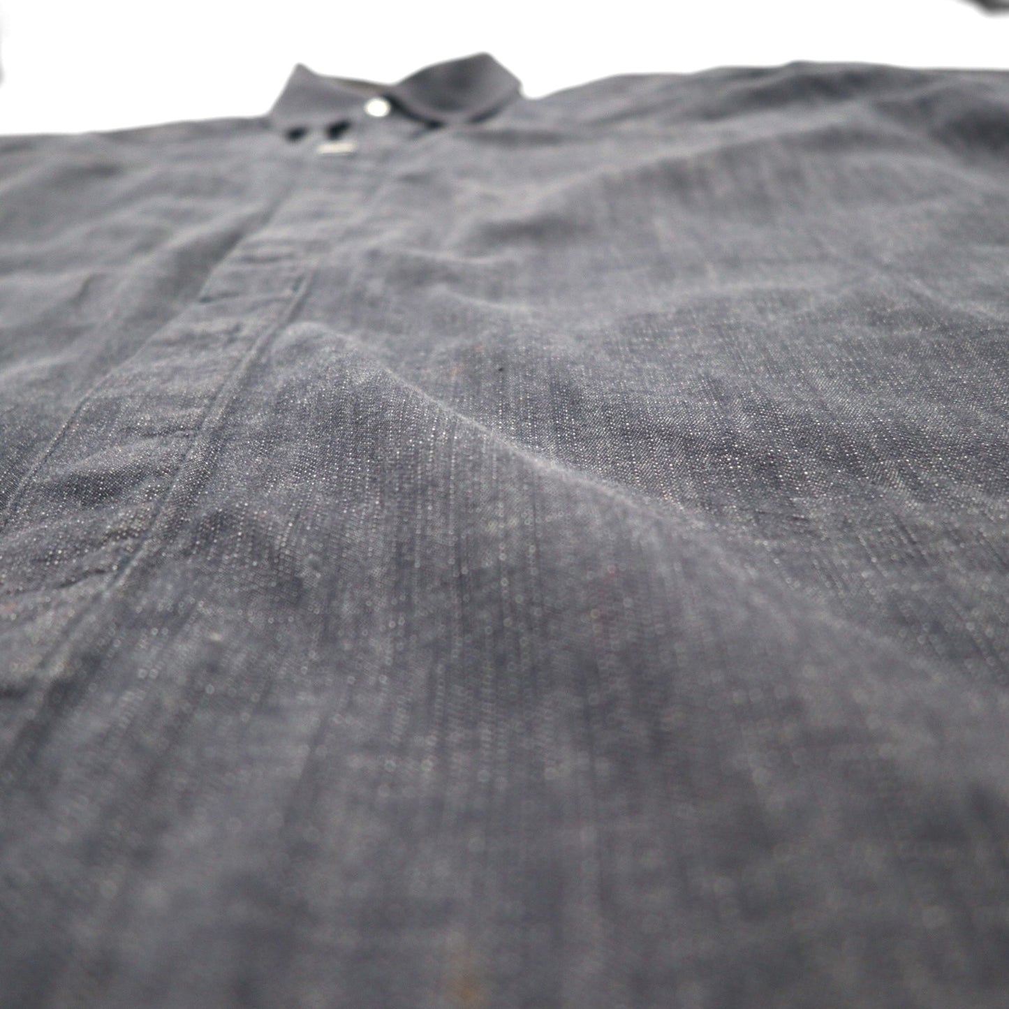 Sean John 00年代 半袖 ブラックデニムシャツ 3XL コットン スナップボタン