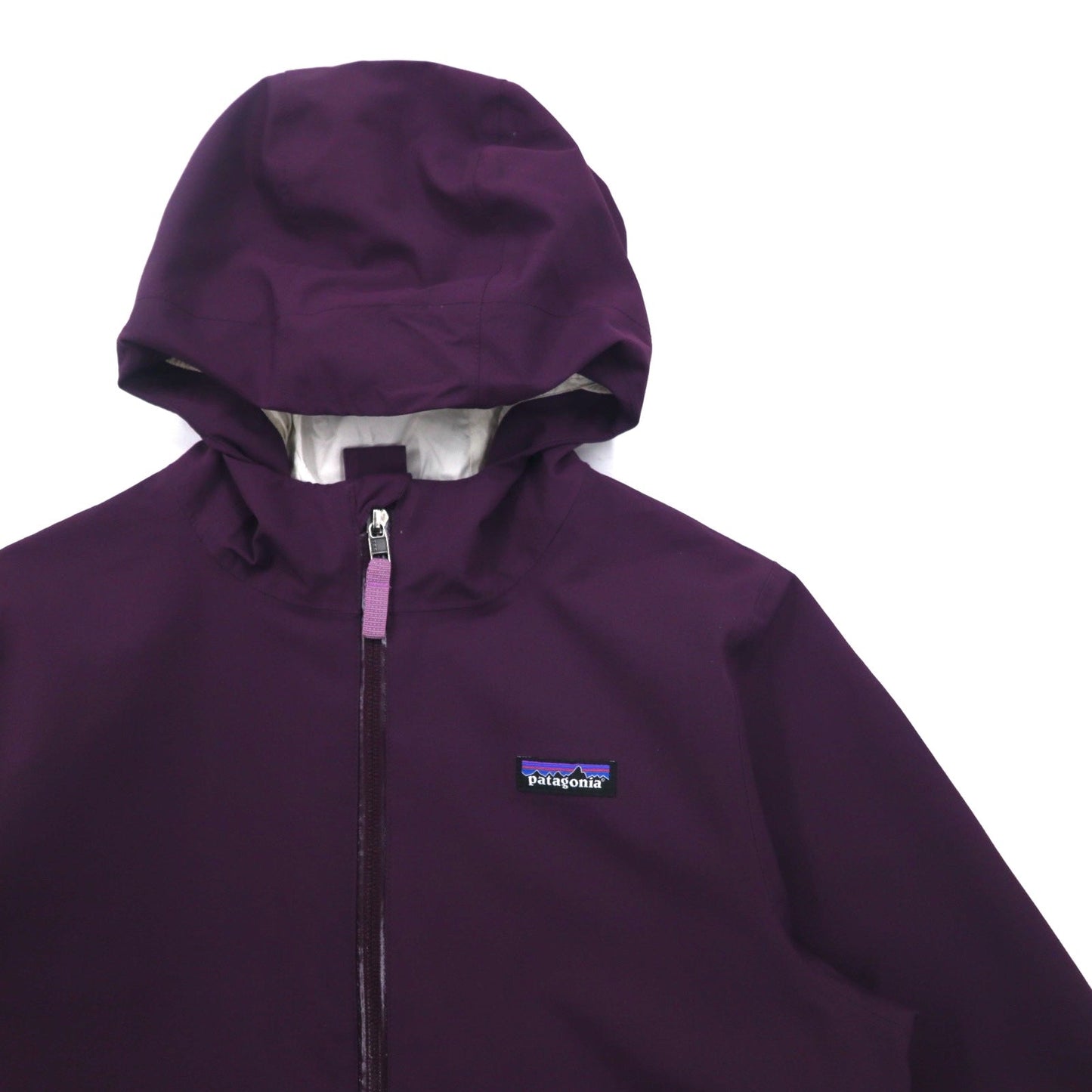patagonia マウンテンパーカー レインジャケット L パープル  H2No 防水 ポリエステル
