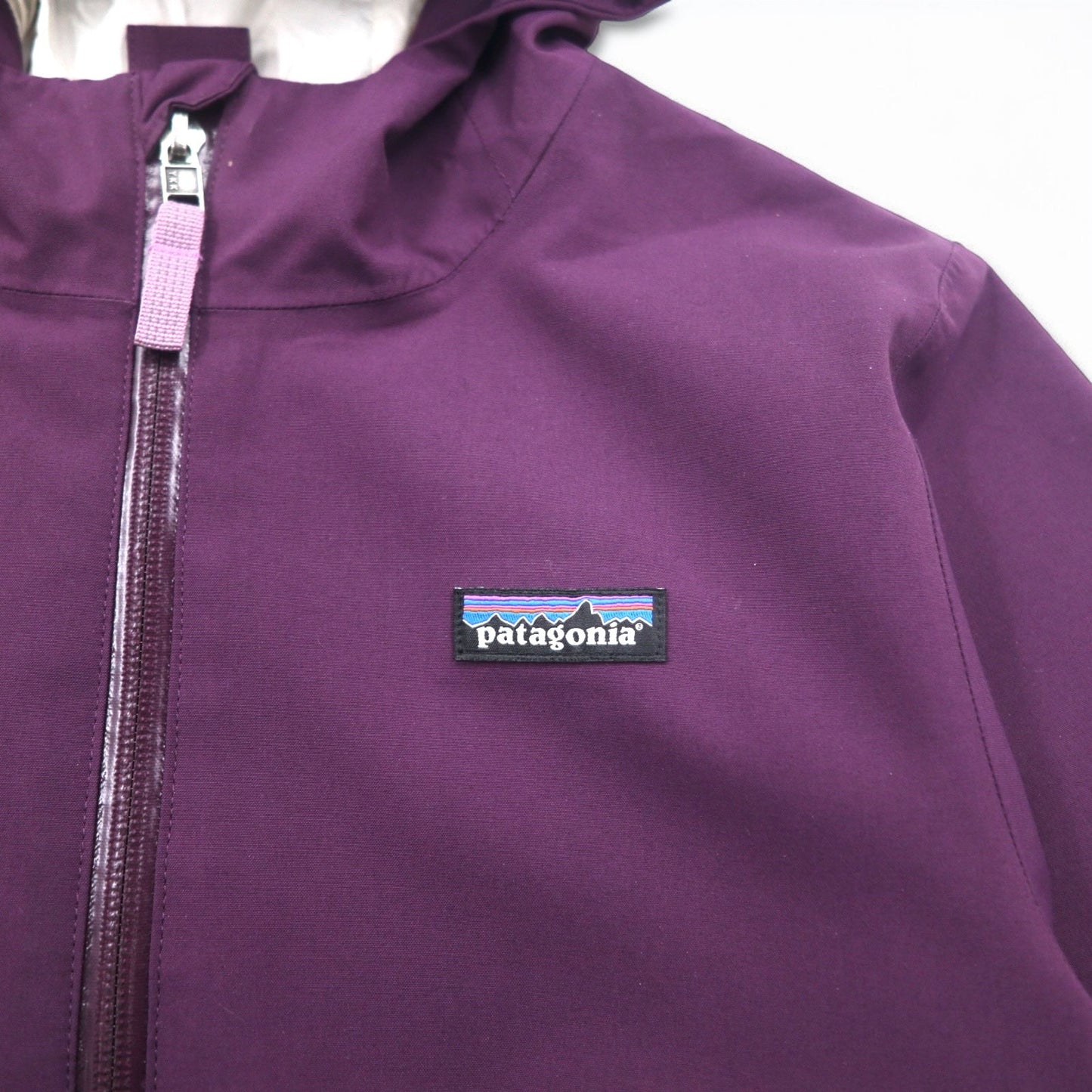 patagonia マウンテンパーカー レインジャケット L パープル  H2No 防水 ポリエステル