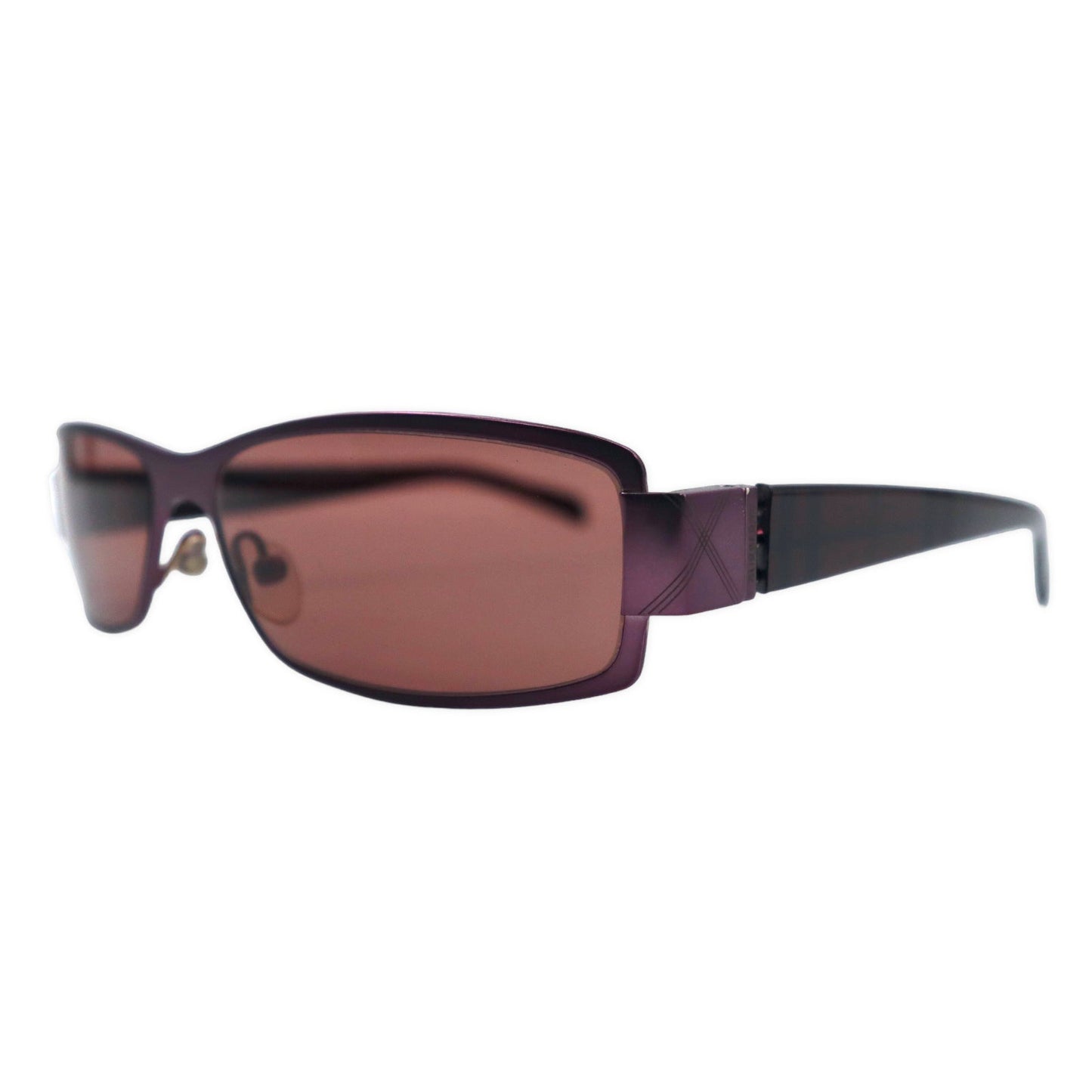 BURBERRY by SAFILO イタリア製 サングラス シルバー ノバチェック メタル 130 B 9414/S CF7 56-14 NICKEL FREE
