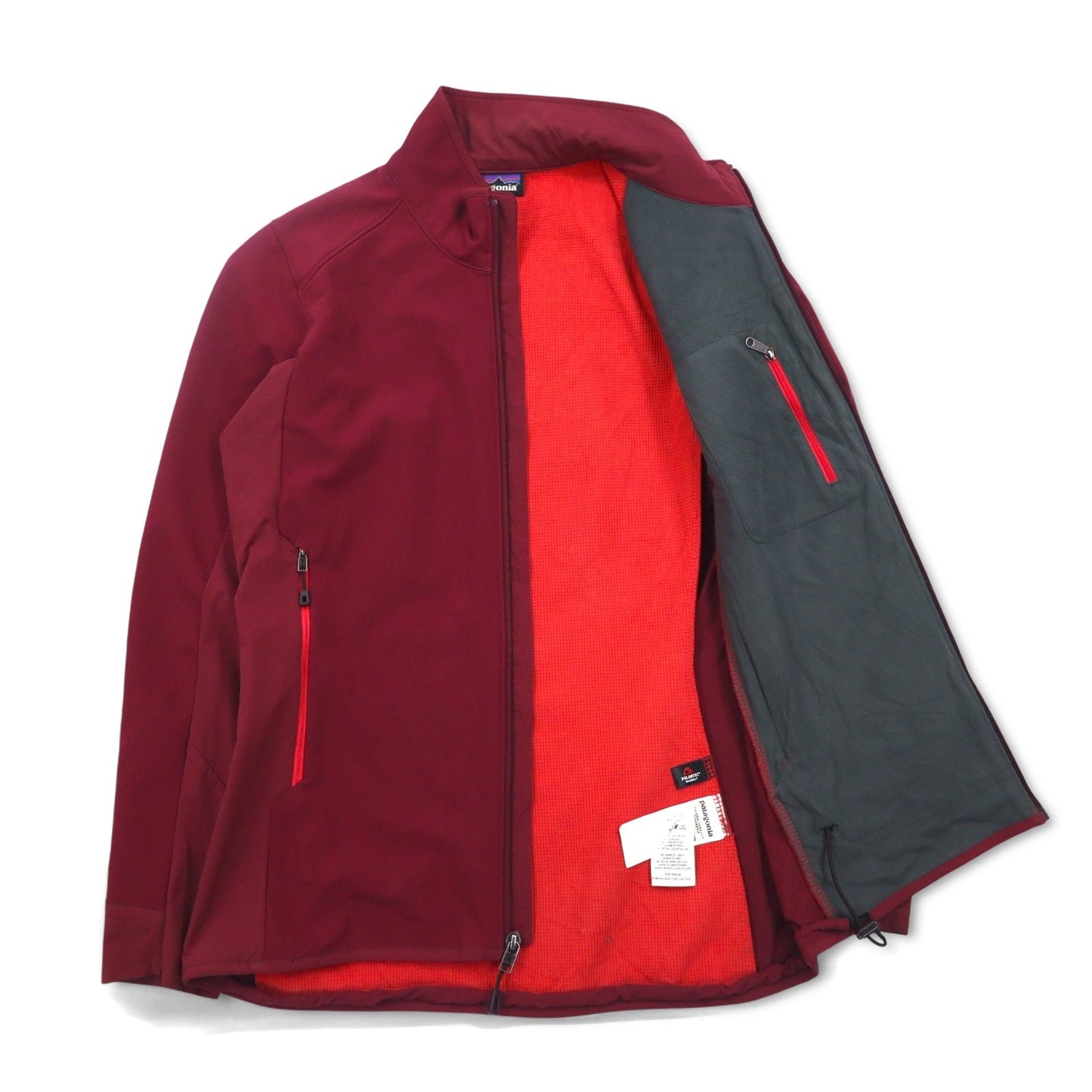 patagonia ポーラテック POLERTEC ハイブリッド フリースジャケット ソフトシェルジャケット XS ボルドー Adze Hybrid Jacket 83455