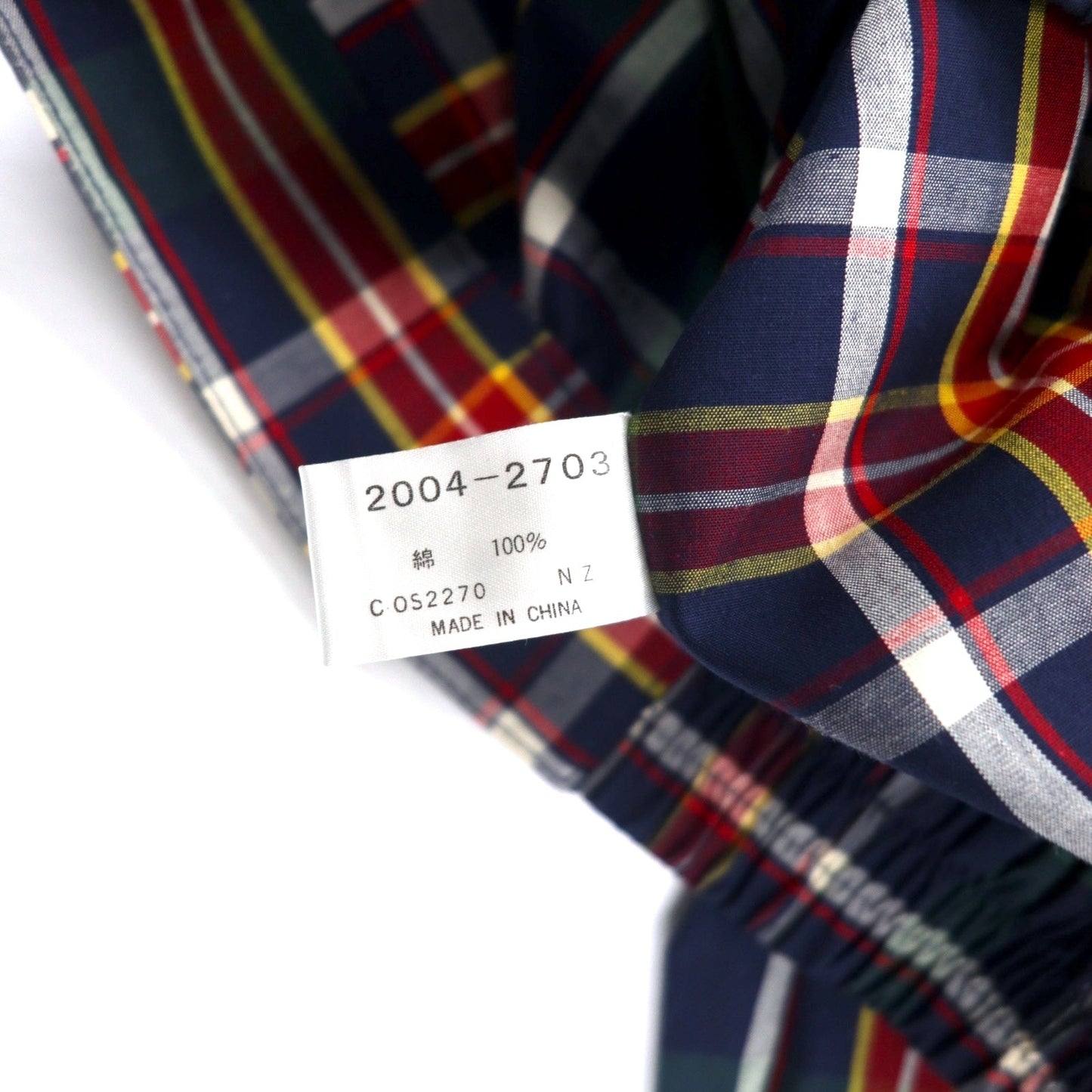 LINCOLN 90年代 スウィングトップ ハリントンジャケット M ネイビー チェック コットン 未使用品