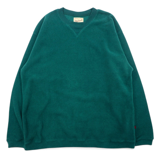 Woolrich 90年代 フリース スウェット L グリーン ポリエステル 前V