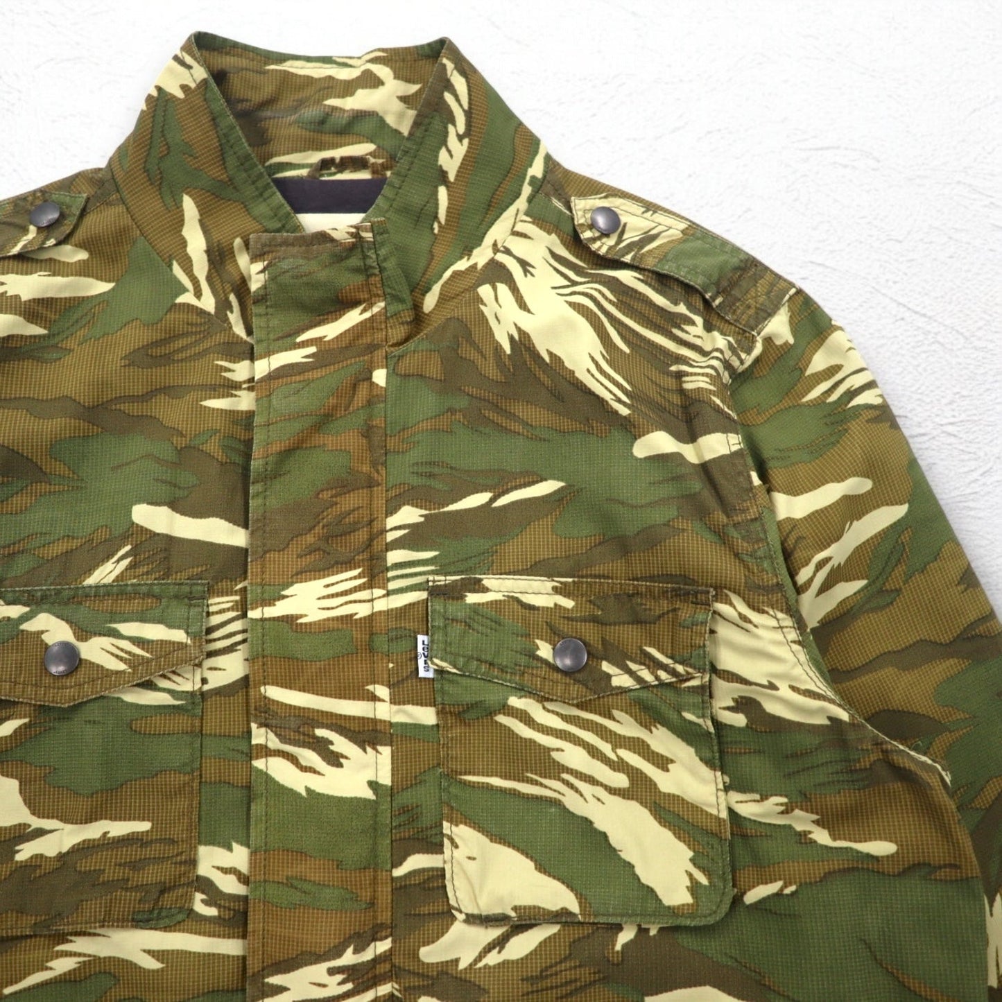 Levi's タイガーカモ ミリタリー フィールドジャケット L カーキ ナイロン 47226-0001