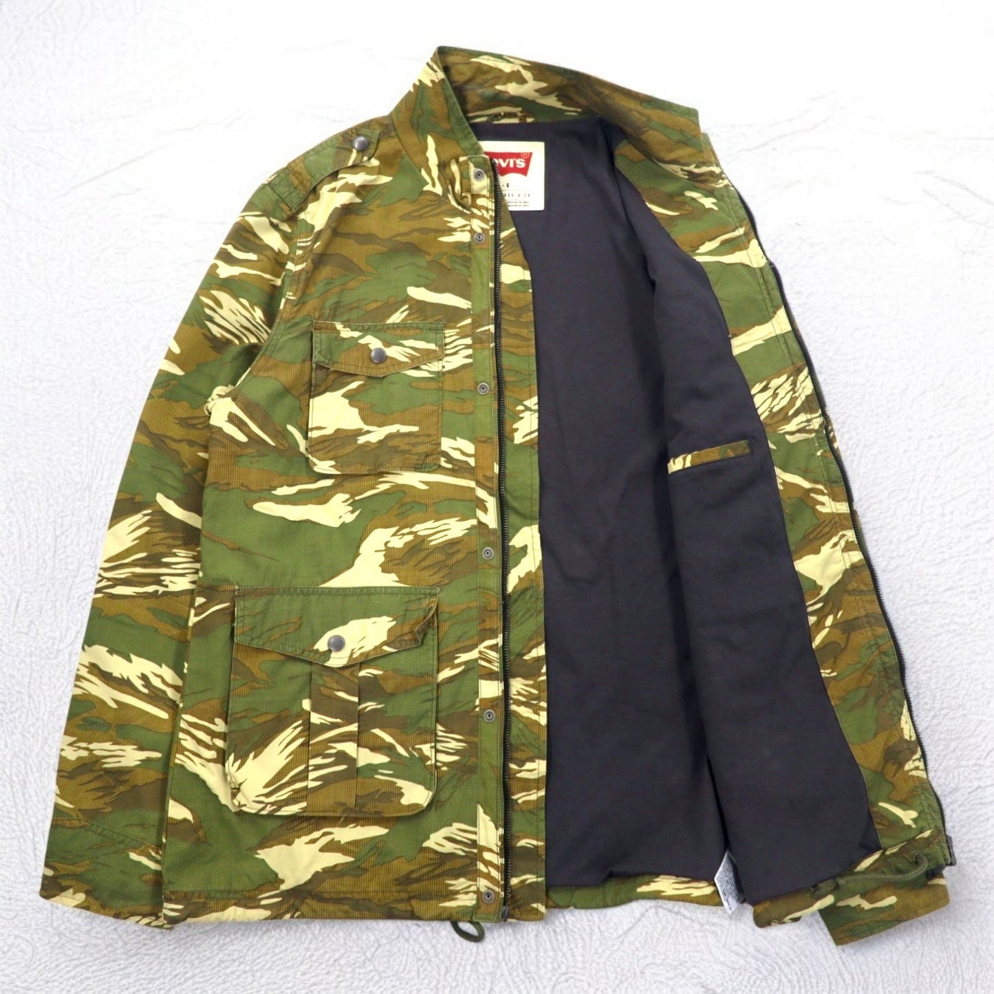 Levi's タイガーカモ ミリタリー フィールドジャケット L カーキ ナイロン 47226-0001
