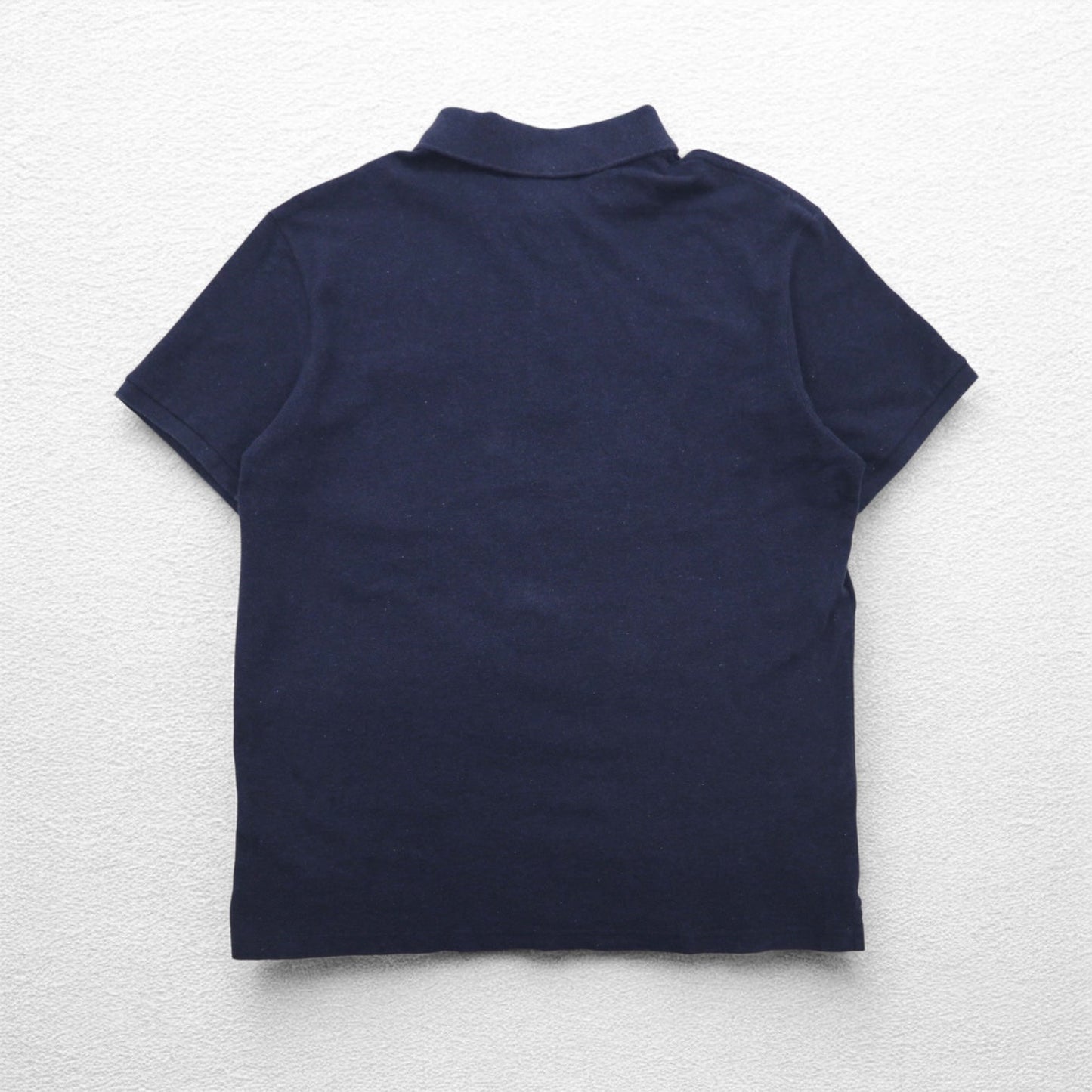 LACOSTE フランスデザイン スリムフィット ポロシャツ 3XL ネイビー コットン 鹿の子 ワンポイントロゴ F7812 エルサルバドル製