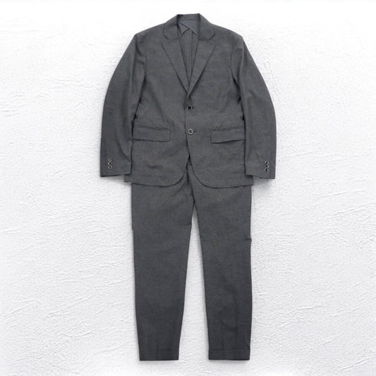 EDIFICE アクティブ ジャージー スーツ セットアップ S/M グレー ポリエステル 19-010-300-1025-1