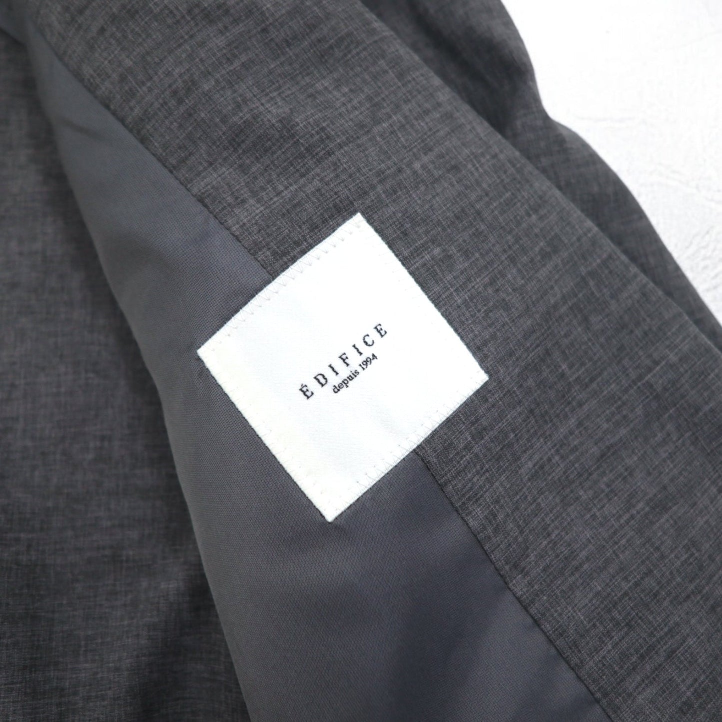 EDIFICE アクティブ ジャージー スーツ セットアップ S/M グレー ポリエステル 19-010-300-1025-1