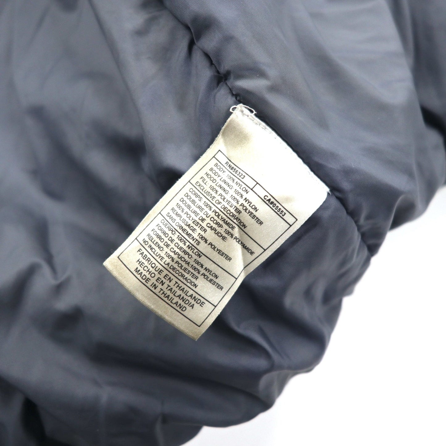 NIKE 00年代 ナイロンジャケット インサレーションパーカー L シルバー 中綿 スウォッシュロゴ