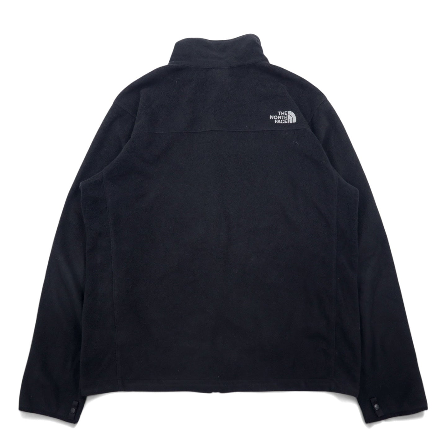 THE NORTH FACE ポーラテック POLARTEC フリースジャケット L ブラック ポリエステル ロゴ刺繍 ドローコード