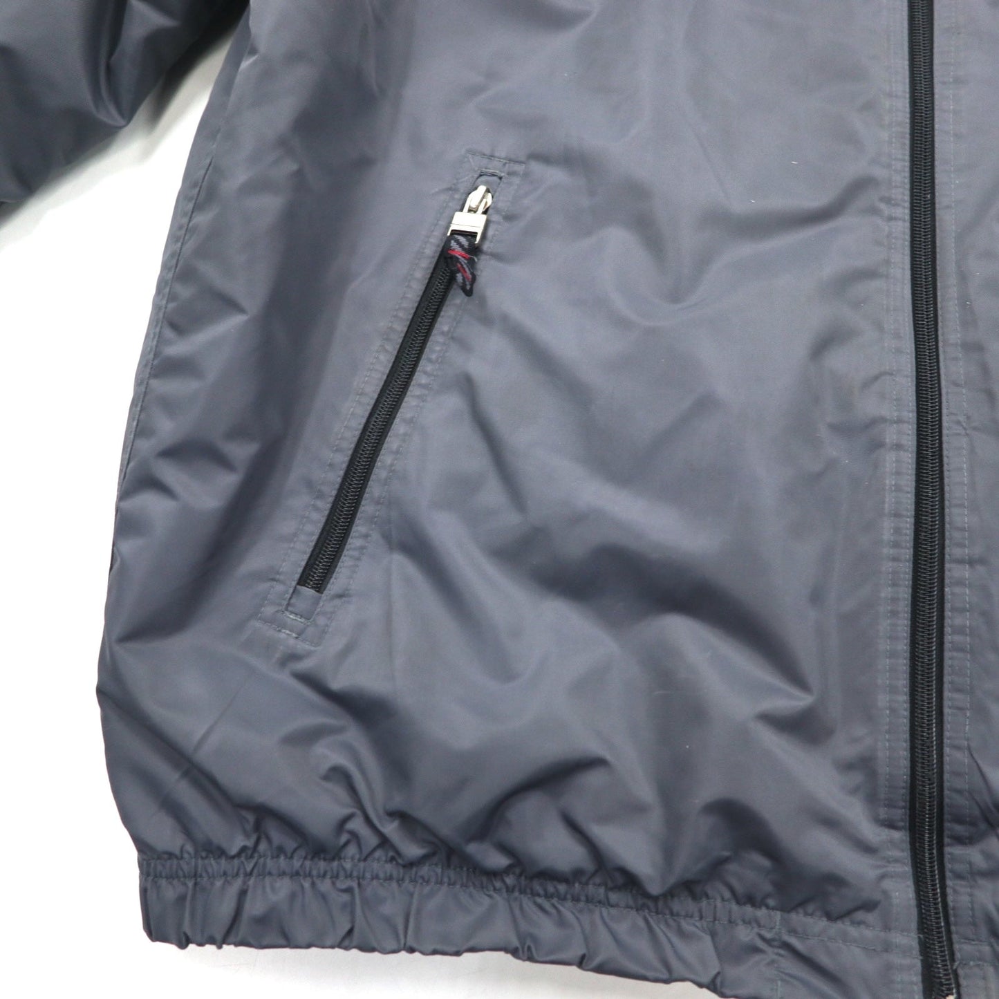 NIKE 00年代 ナイロンジャケット インサレーションパーカー L シルバー 中綿 スウォッシュロゴ