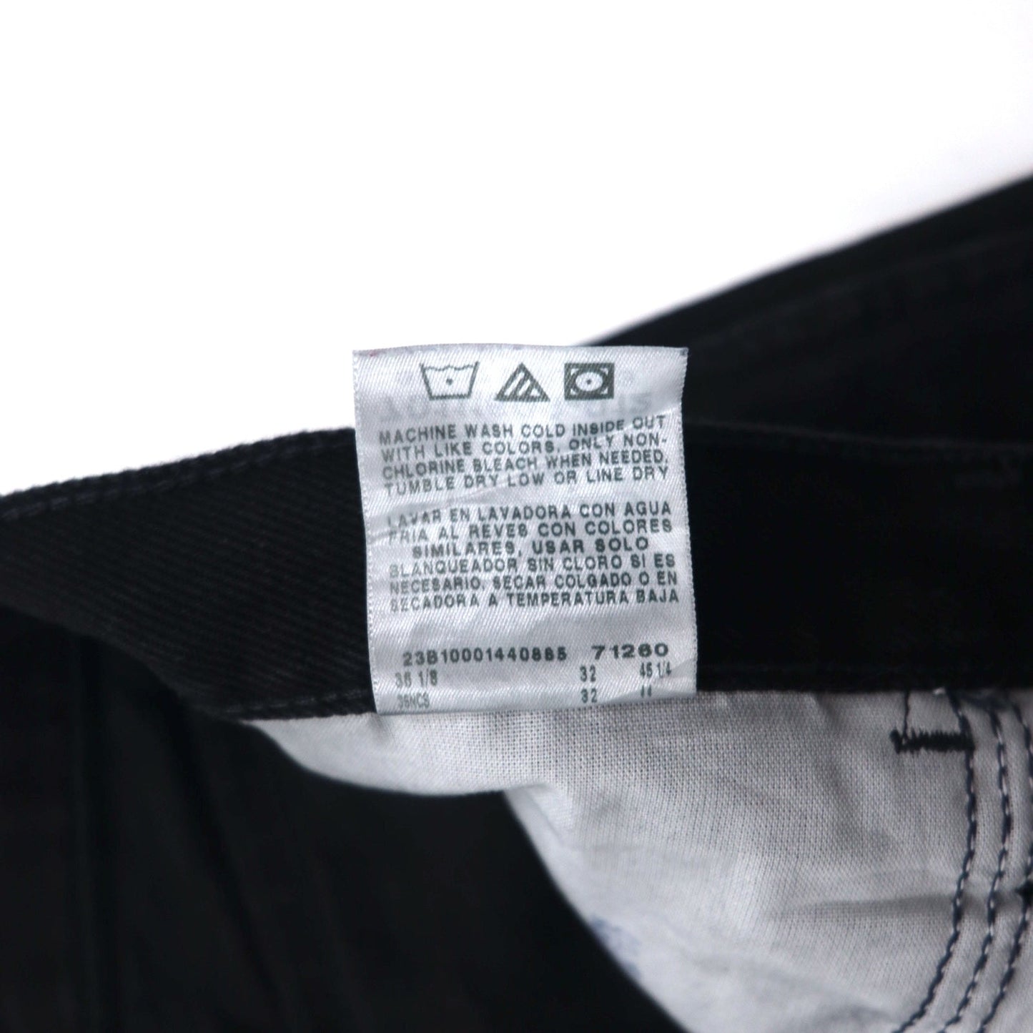 RUSTLER ( Wrangler ) 00年代 デニムパンツ L ブラック ジッパーフライ 1087619CB ニカラグア製