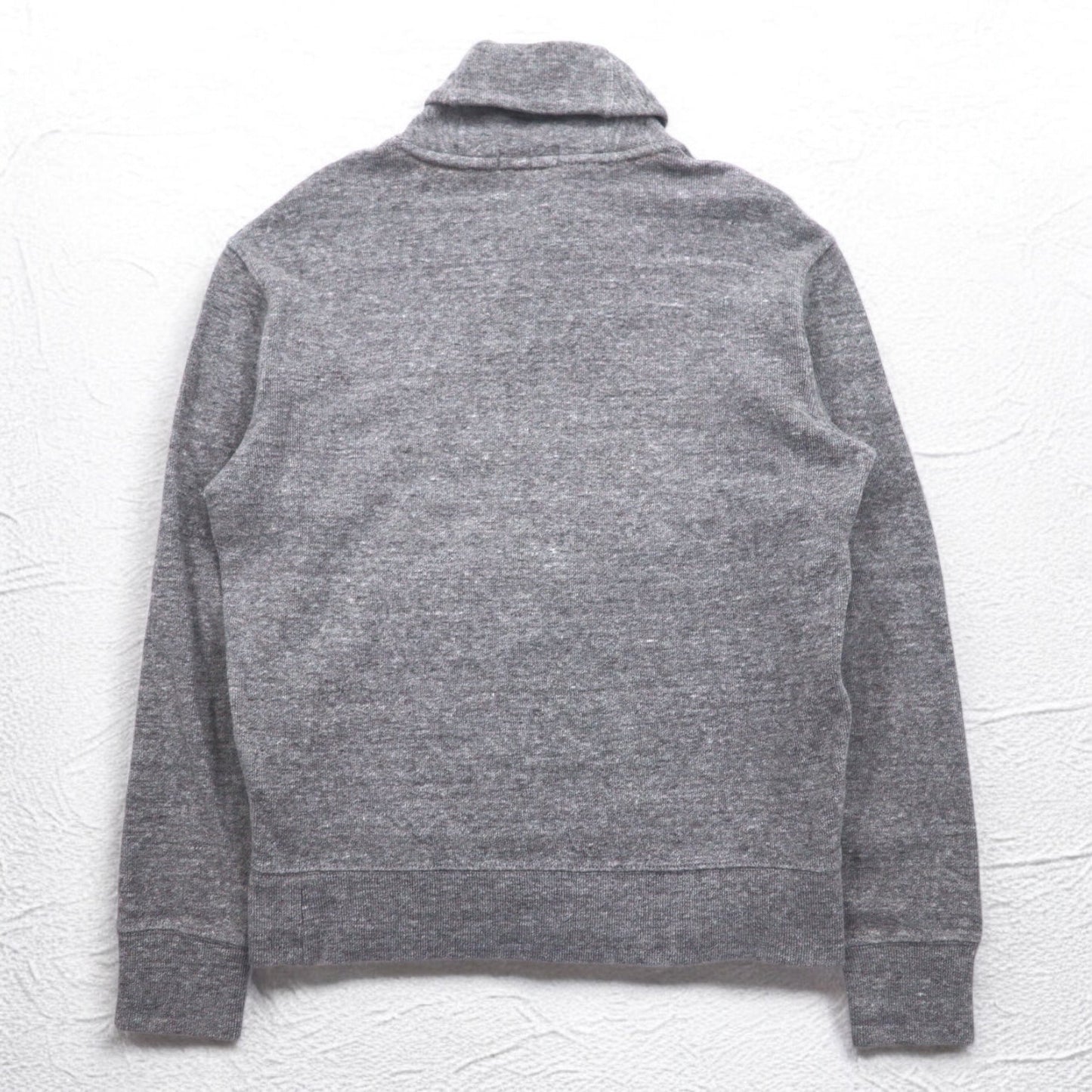 POLO RALPH LAUREN ショールカラー スウェット S グレー スモールポニー 刺繍 スリランカ製