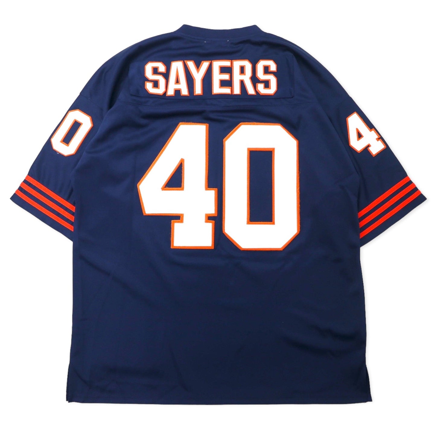 mitchell & ness ゲームシャツ 52 ネイビー ポリエステル NFL CHICAGO BEARS ナンバリング SAYERS ビッグサイズ