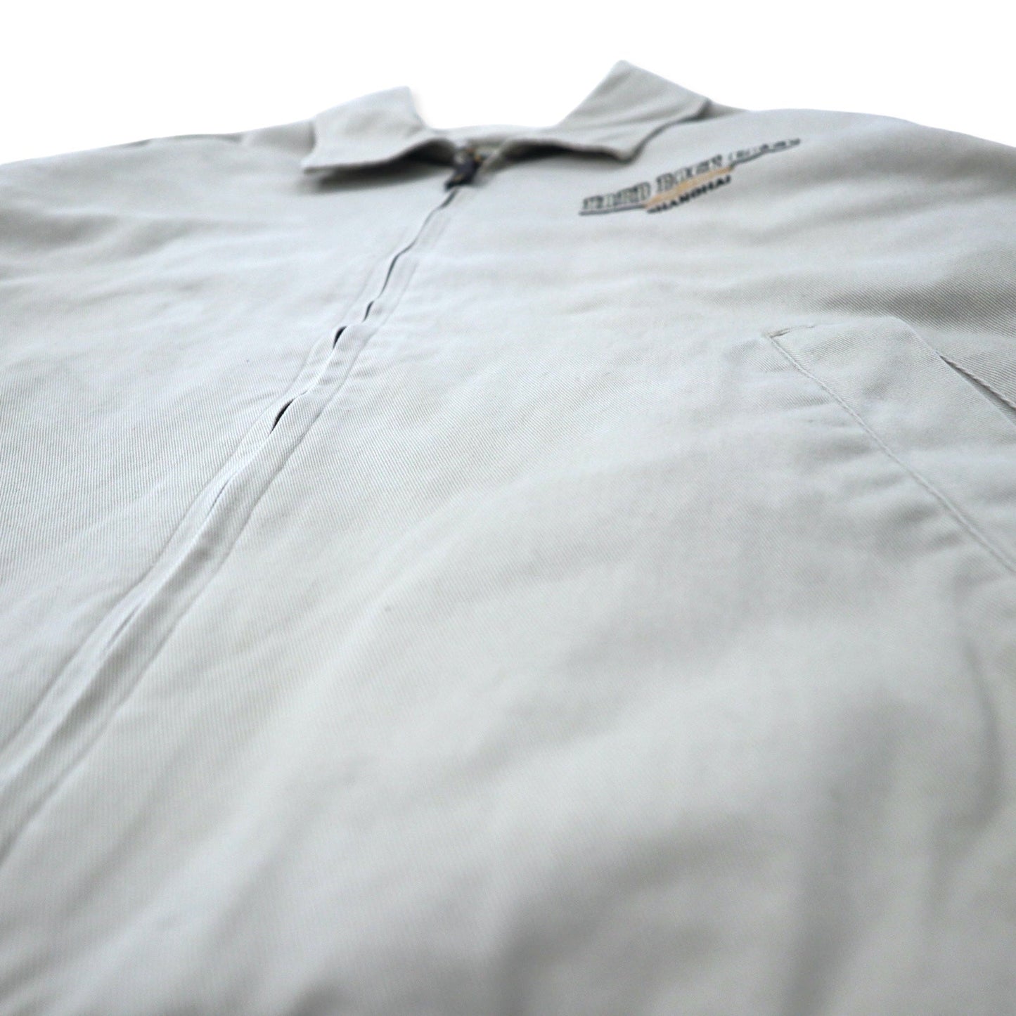 HARD ROCK CAFE 90年代 スウィングトップ ハリントンジャケット XL ベージュ コットン ロゴ刺繍