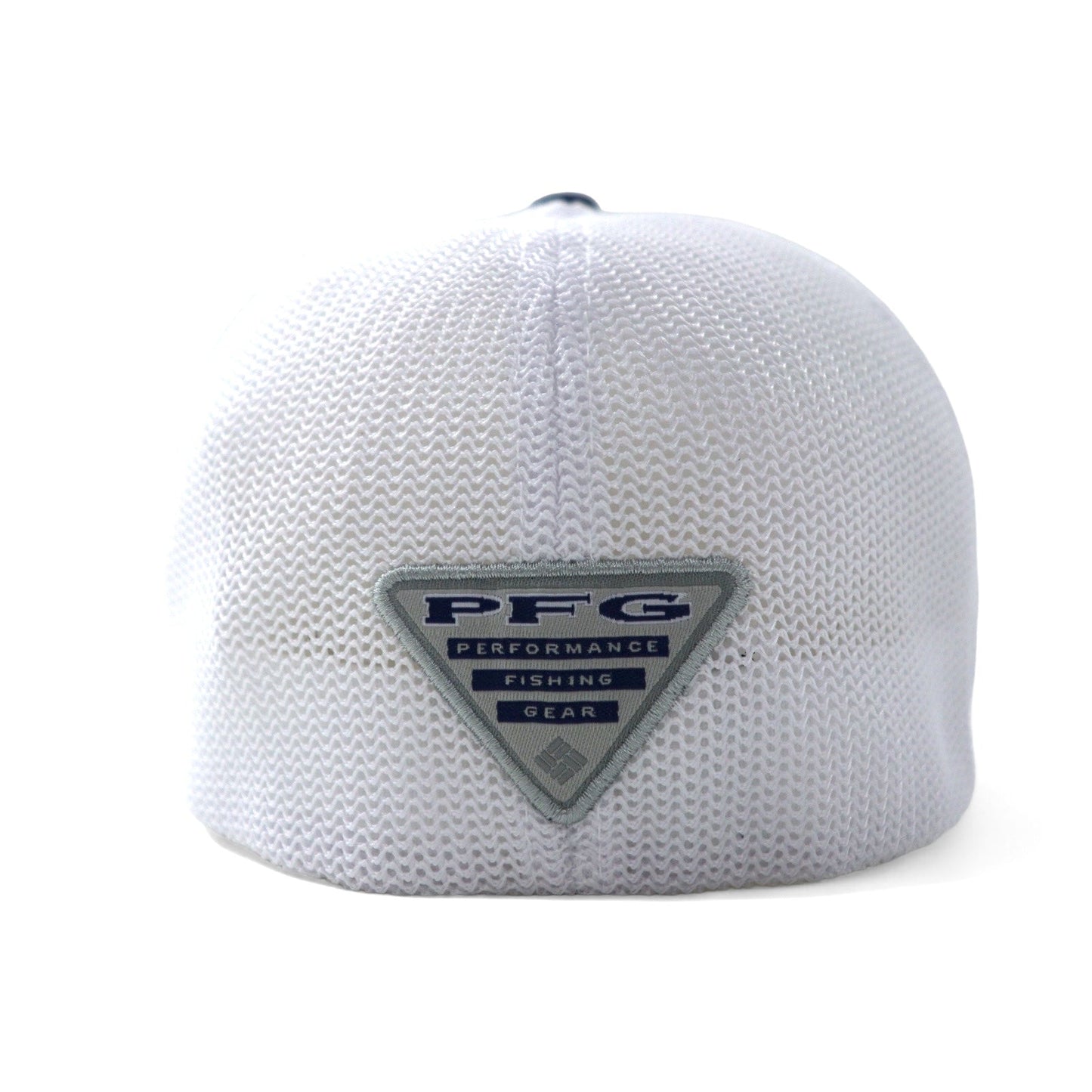 Columbia PFG メッシュキャップ S/M ネイビー ホワイト コットン ポリエステル FLEXFIT オーバーン大学 NCAA CU0115