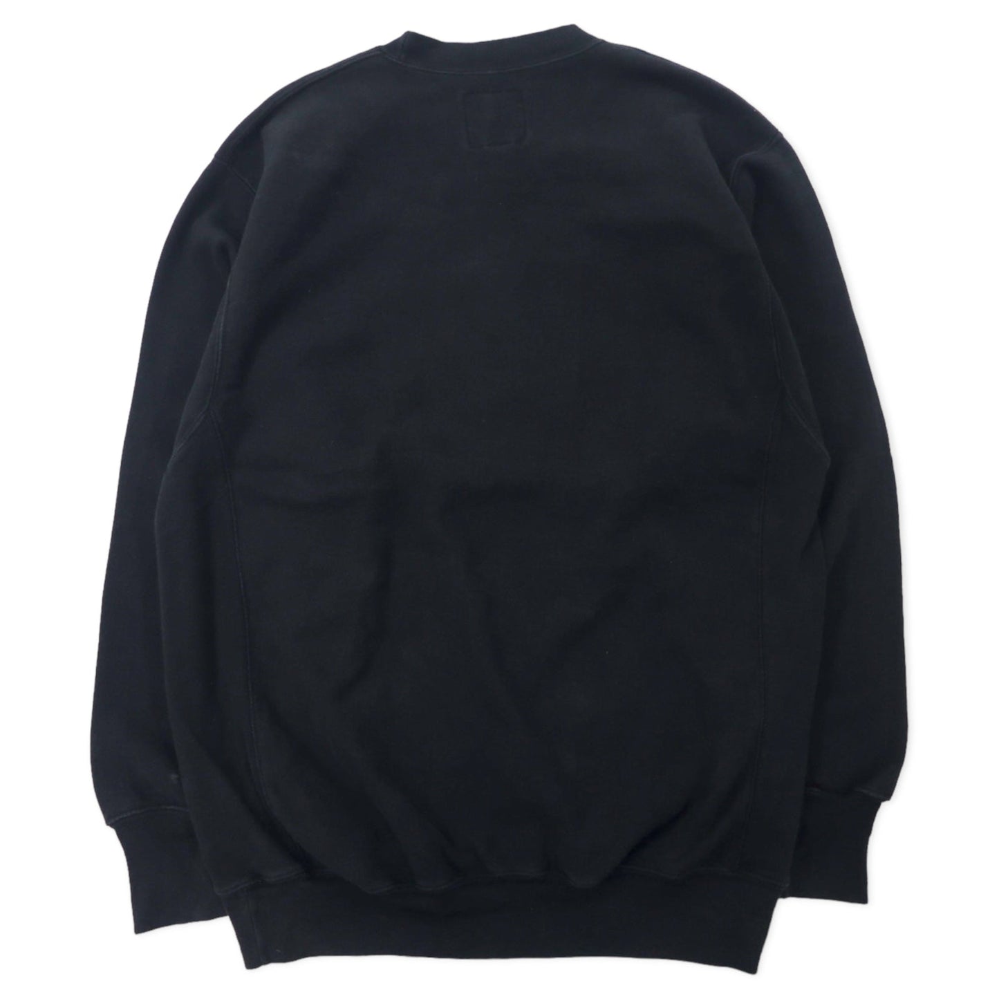 STEVE & BARRY'S リバースウィーブ スウェット L ブラック コットン パキ綿 裏起毛 NFL BRONCOSビッグサイズ