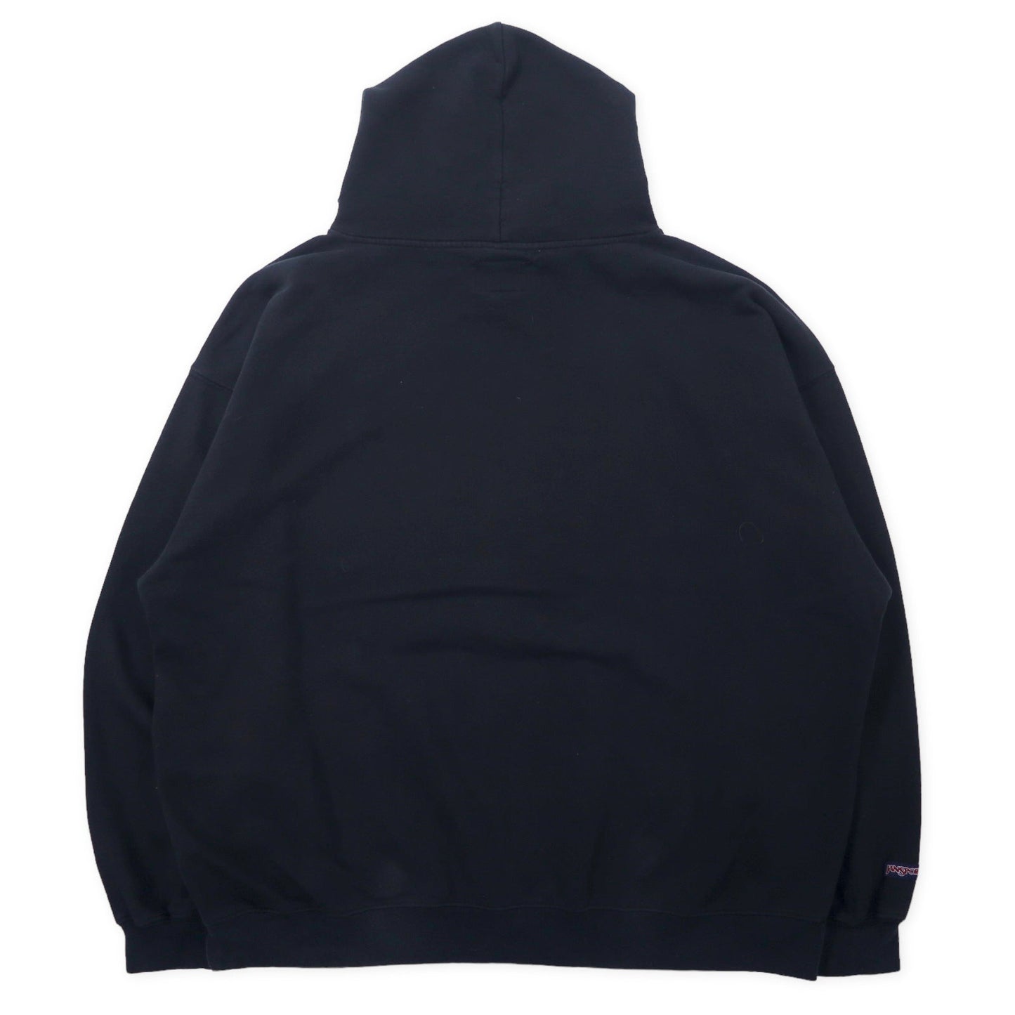 JAN SPORT カレッジプリント プルオーバーパーカー XXL ブラック コットン ST. PETERSBURG COLLEGE ビッグサイズ