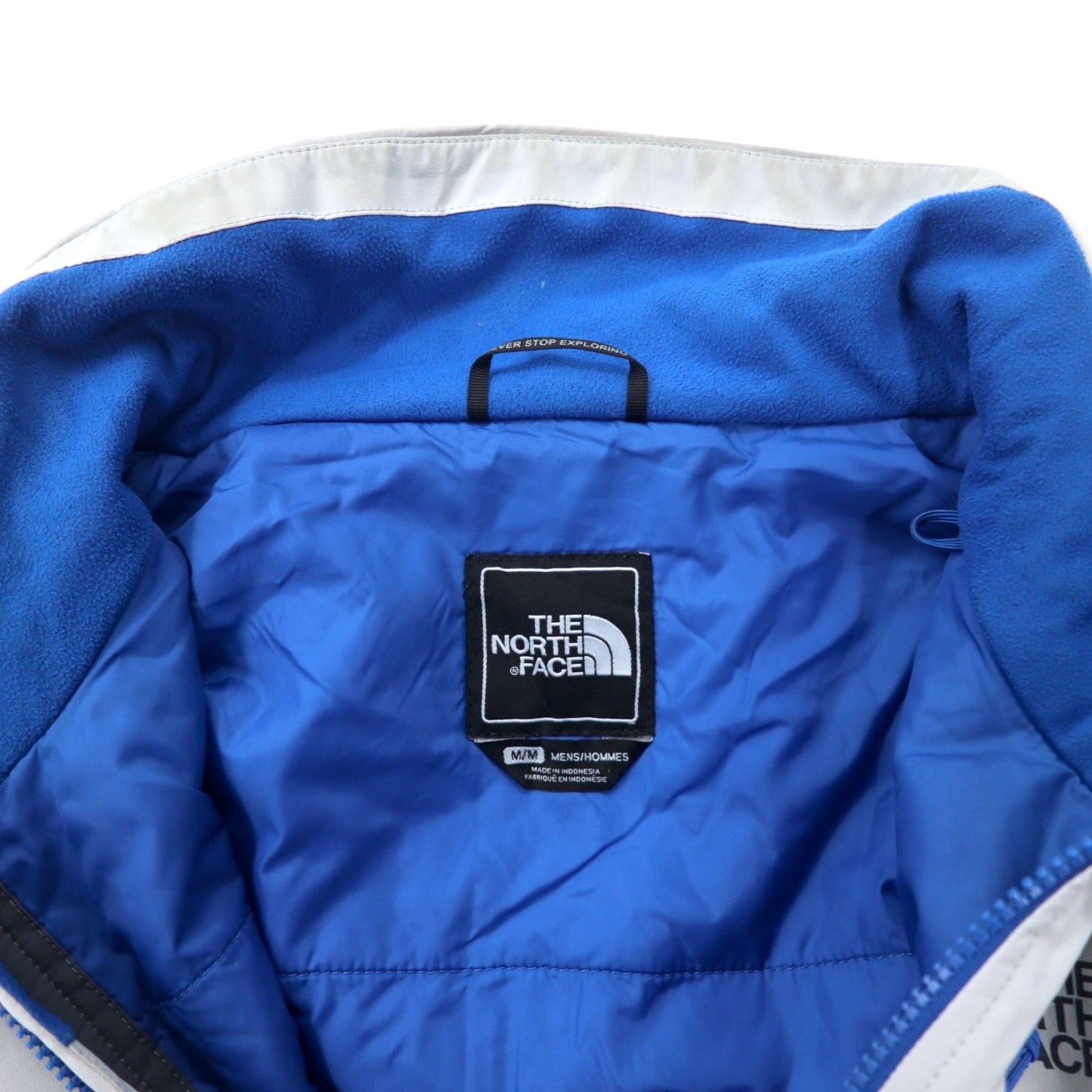 THE NORTH FACE マウンテンパーカー M グレー ポリエステル 防水 透湿 Hyvent ロゴプリント フード着脱式