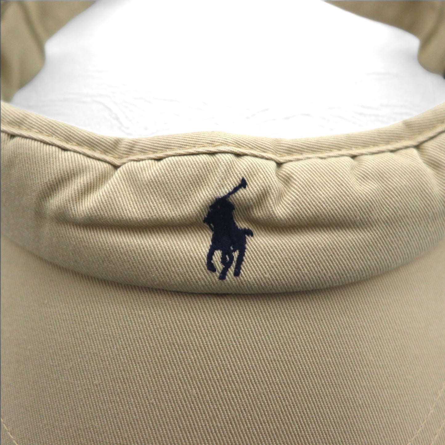 Polo by Ralph Lauren 90年代 サンバイザー キャップ FREE ベージュ スモールポニー刺繍