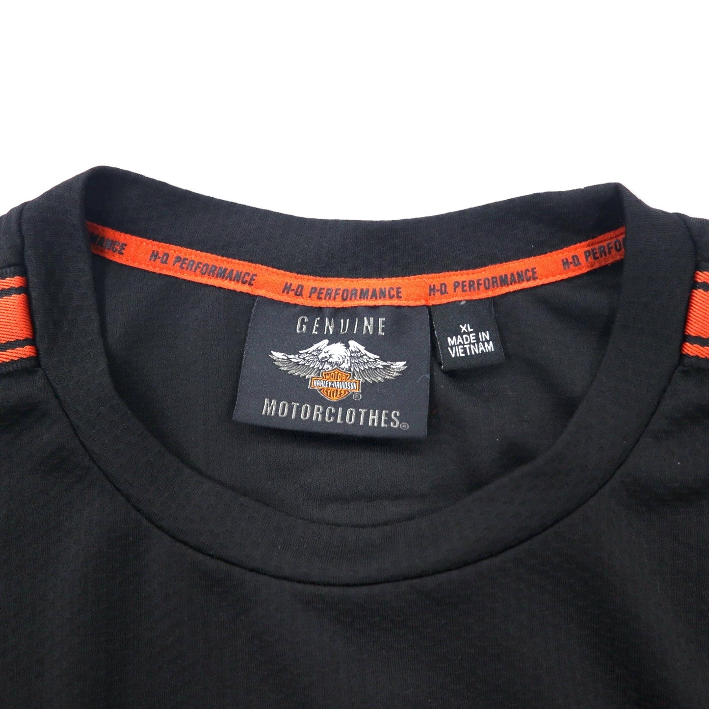 HARLEY DAVIDSON パフォーマンス ロングスリーブ Tシャツ ロンT XL グレー ポリエステル ロゴプリント