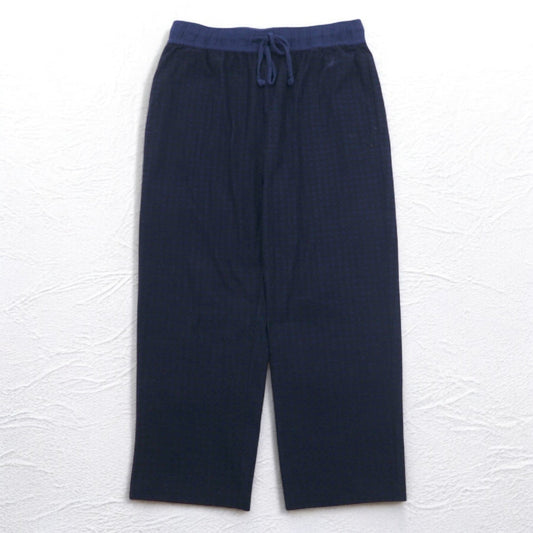 NAUTICA パジャマパンツ イージーパンツ M ネイビー チェック ポリエステル