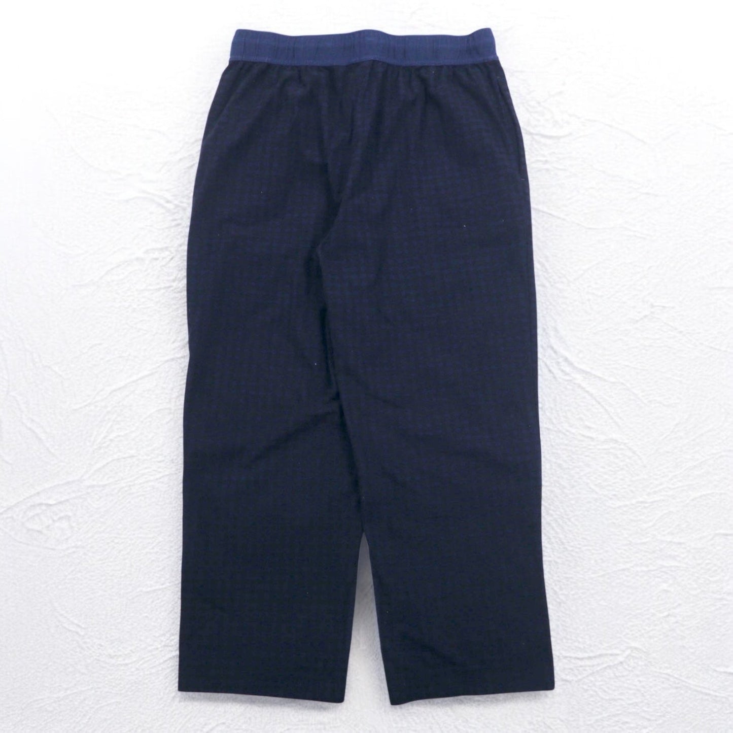 NAUTICA パジャマパンツ イージーパンツ M ネイビー チェック ポリエステル