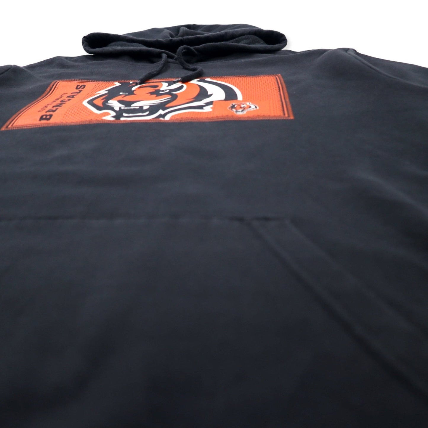 NFL TEAM APPAREL プルオーバーパーカー 2XL ブラック コットン 裏起毛 CINCINNATI BENGALS ビッグサイズ パキスタン製